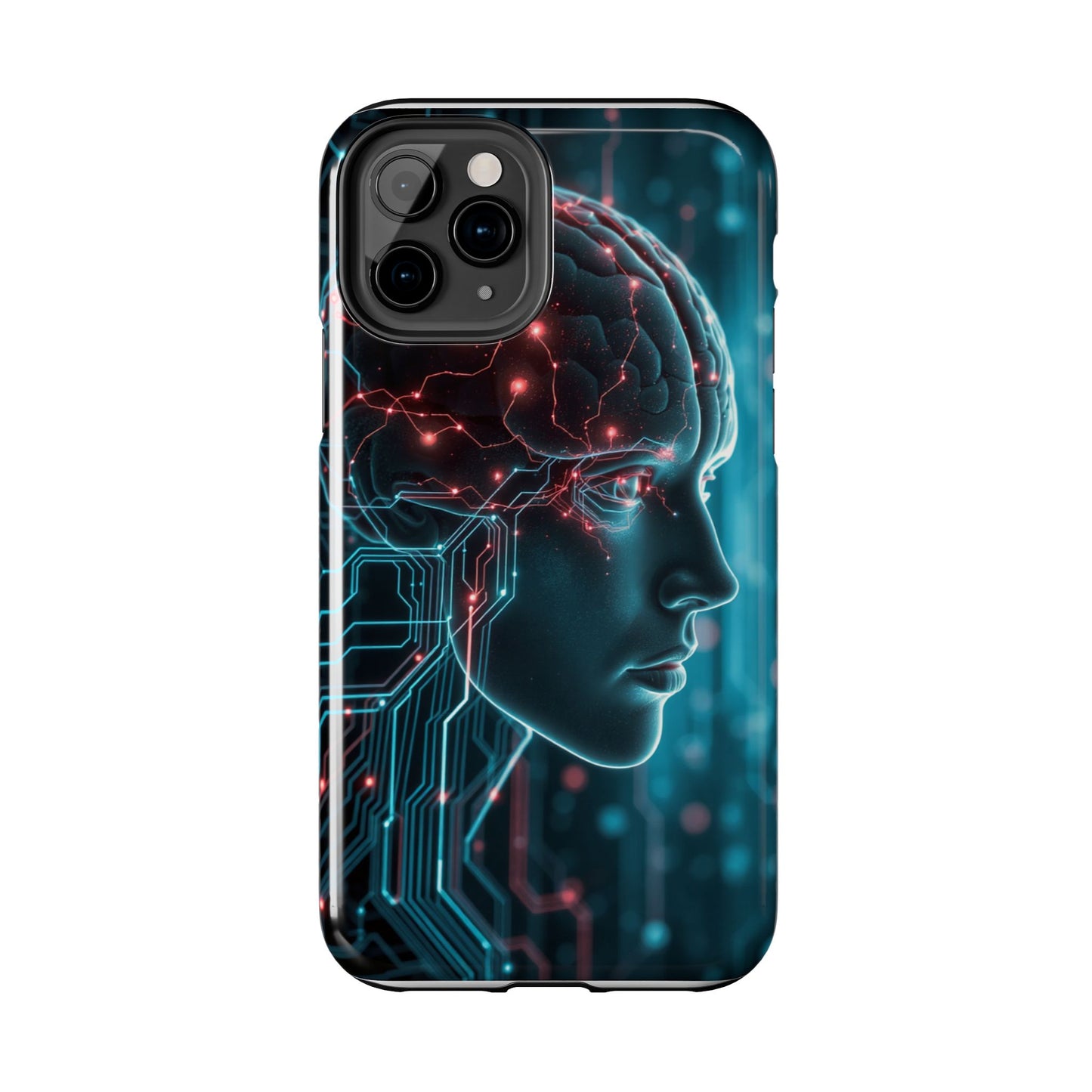 Futuristic Brain Design Tough Phone Case