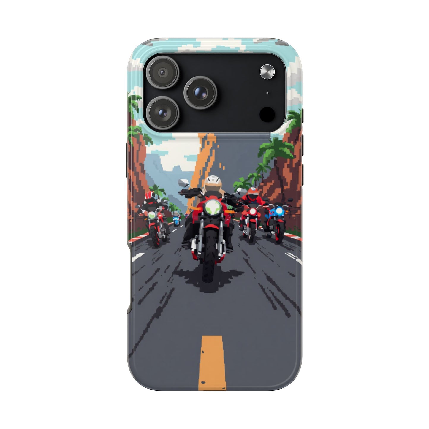 Retro Biker Tough Phone Case - Perfect for Motorcycle Lovers