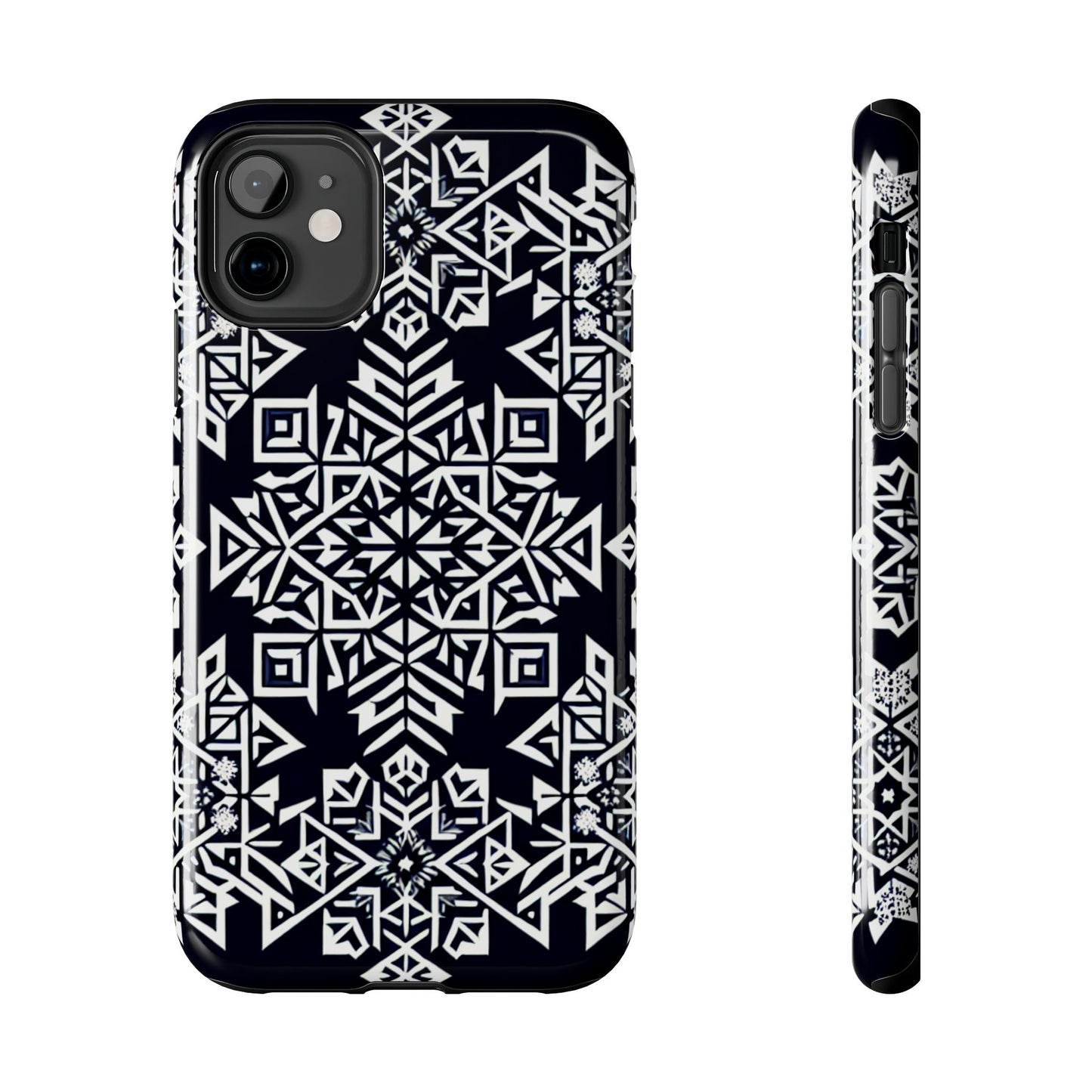 Winter Wonderland Tough Phone Case - Digital Snowflake - for iPhone