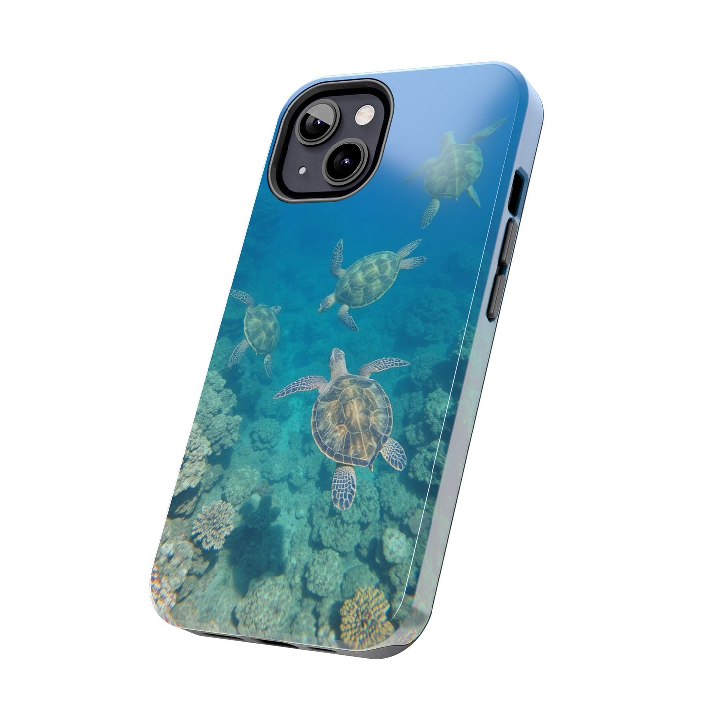 Ocean Turtle Tough Phone Cases - Durable Protection with Marine Art