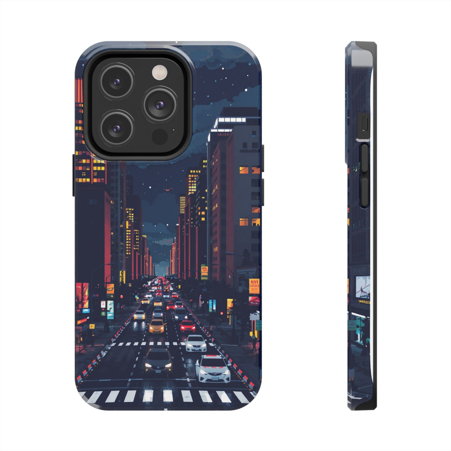 Urban Nightlife Tough Phone Case - Durable & Stylish Protection