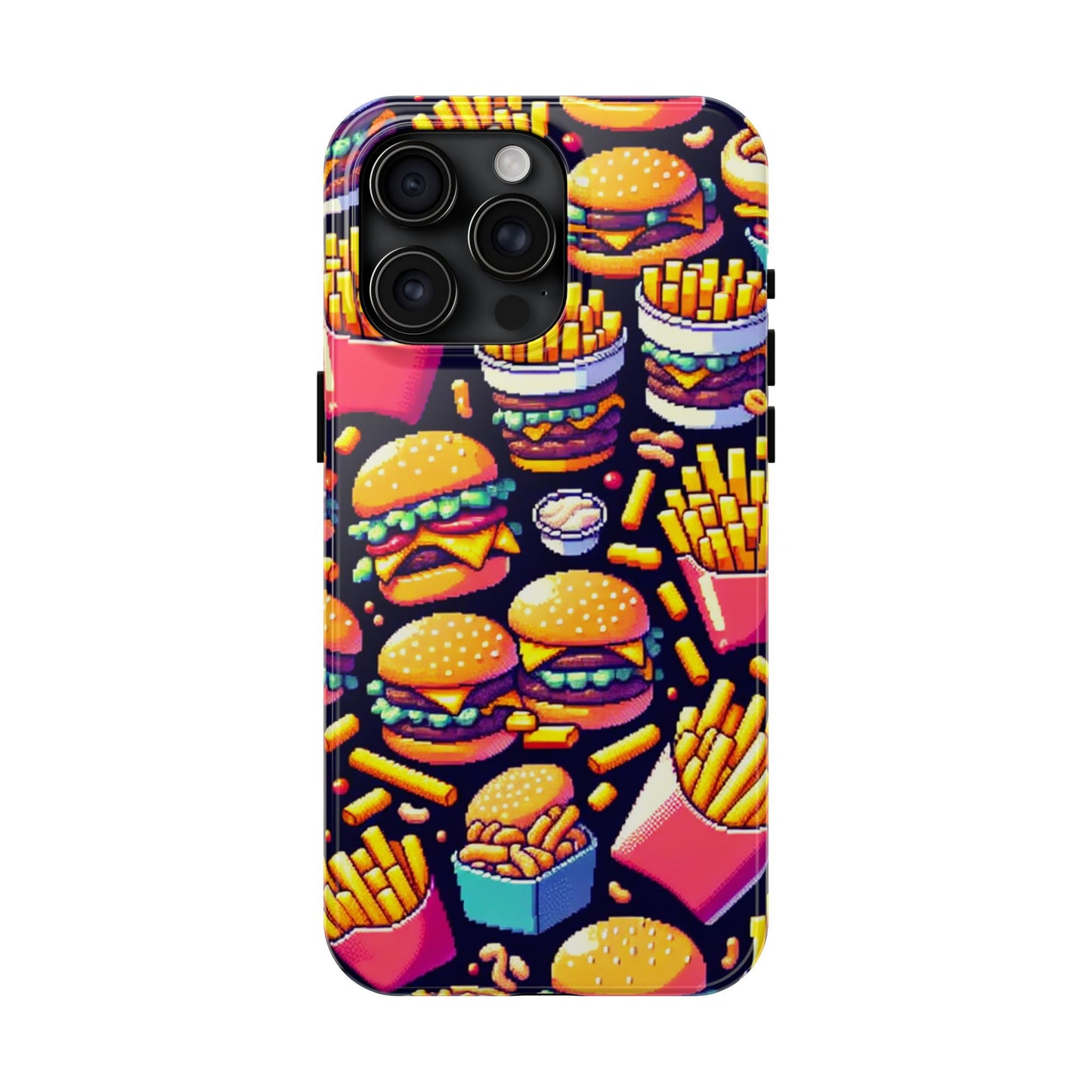 Retro Fast Food Phone Case - Tough and Durable - for iPhone