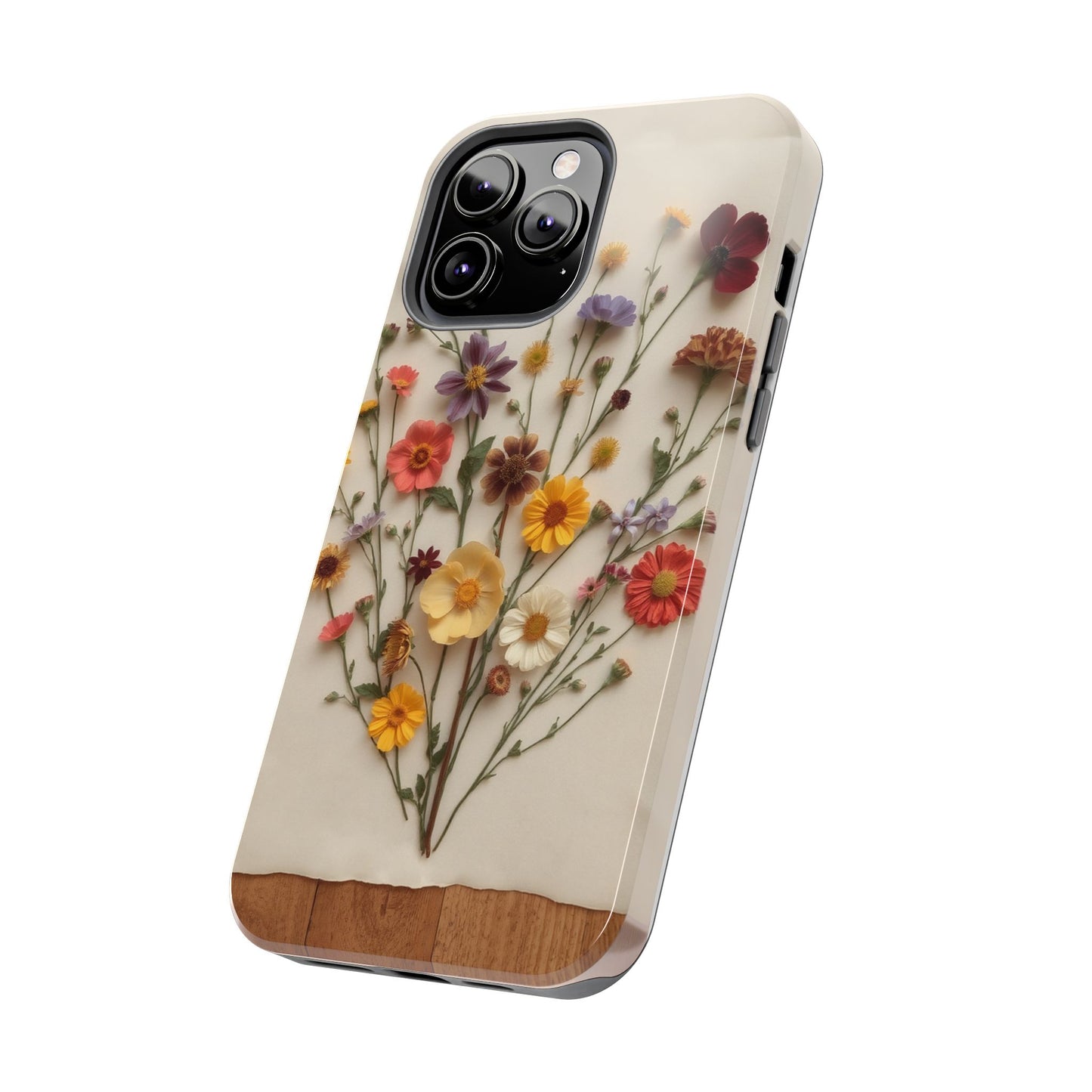 Floral Tough Phone Case - Durable Protection with Nature-Inspired Design