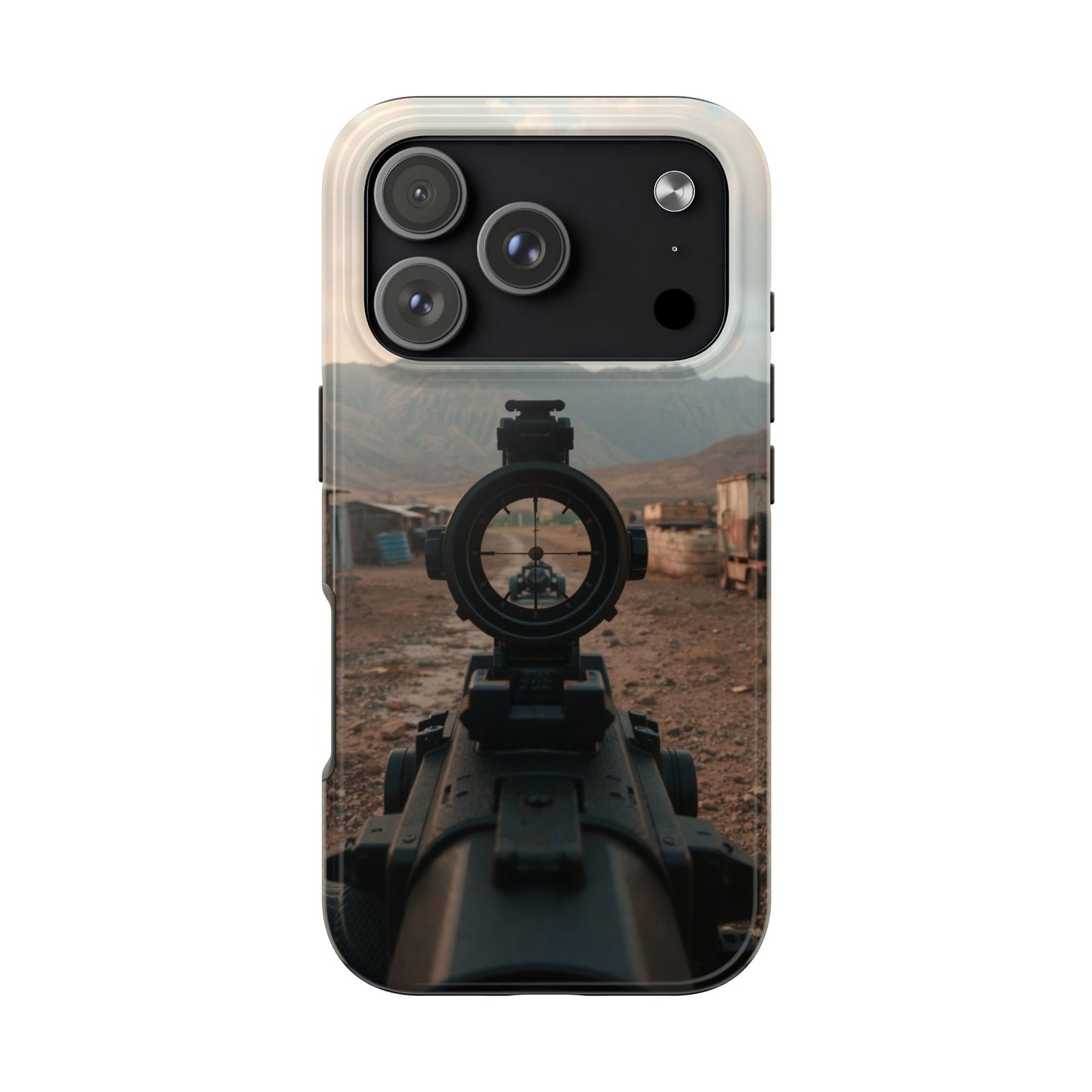 Tough Phone Case - Military Inspired Design with Sniper Scope