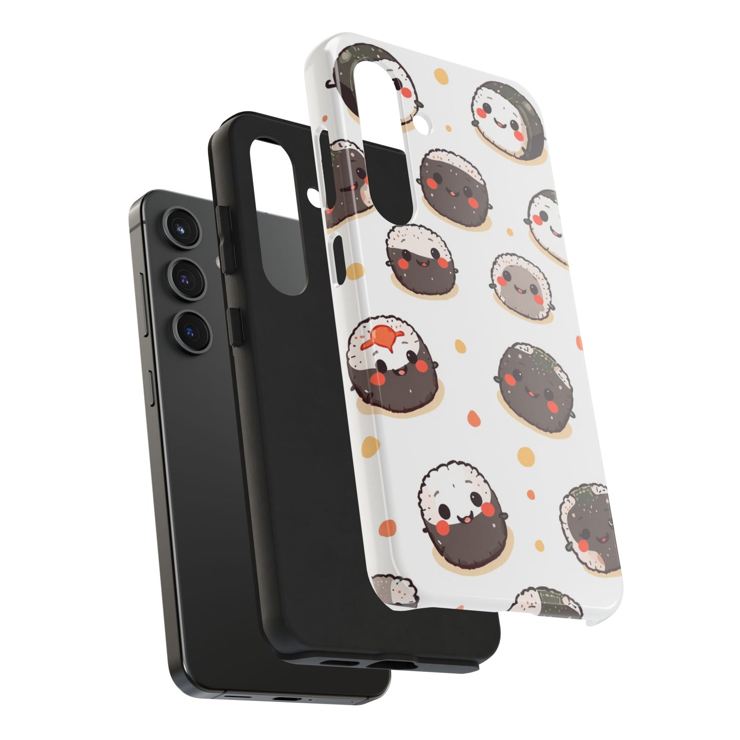 Cute Sushi Tough Phone Case - Kawaii Design for Food Lovers