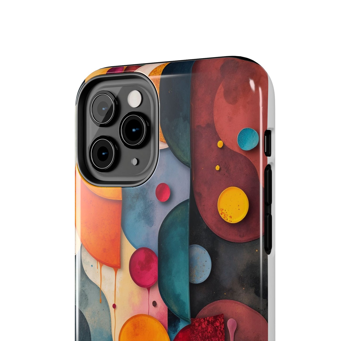 Artistic Tough Phone Cases - Colorful Abstract Design for Trendy Protection - for iPhone