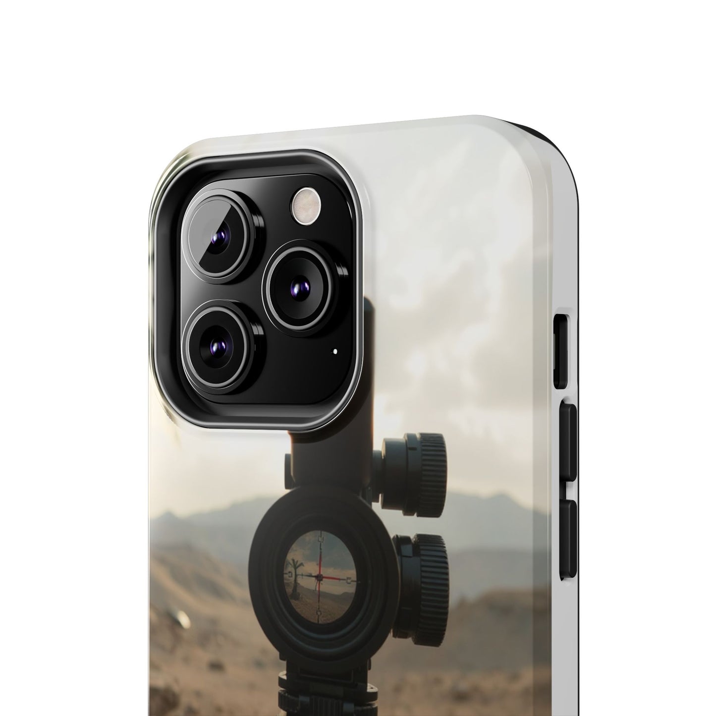 Tough Phone Case with Sniper Scope Design - Durable & Stylish Protection for Outdoors Enthusiasts