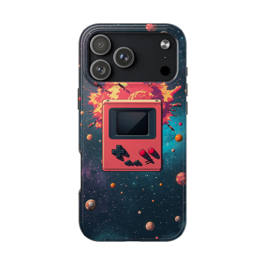 Retro Gaming Tough Phone Case - Space Adventure Design