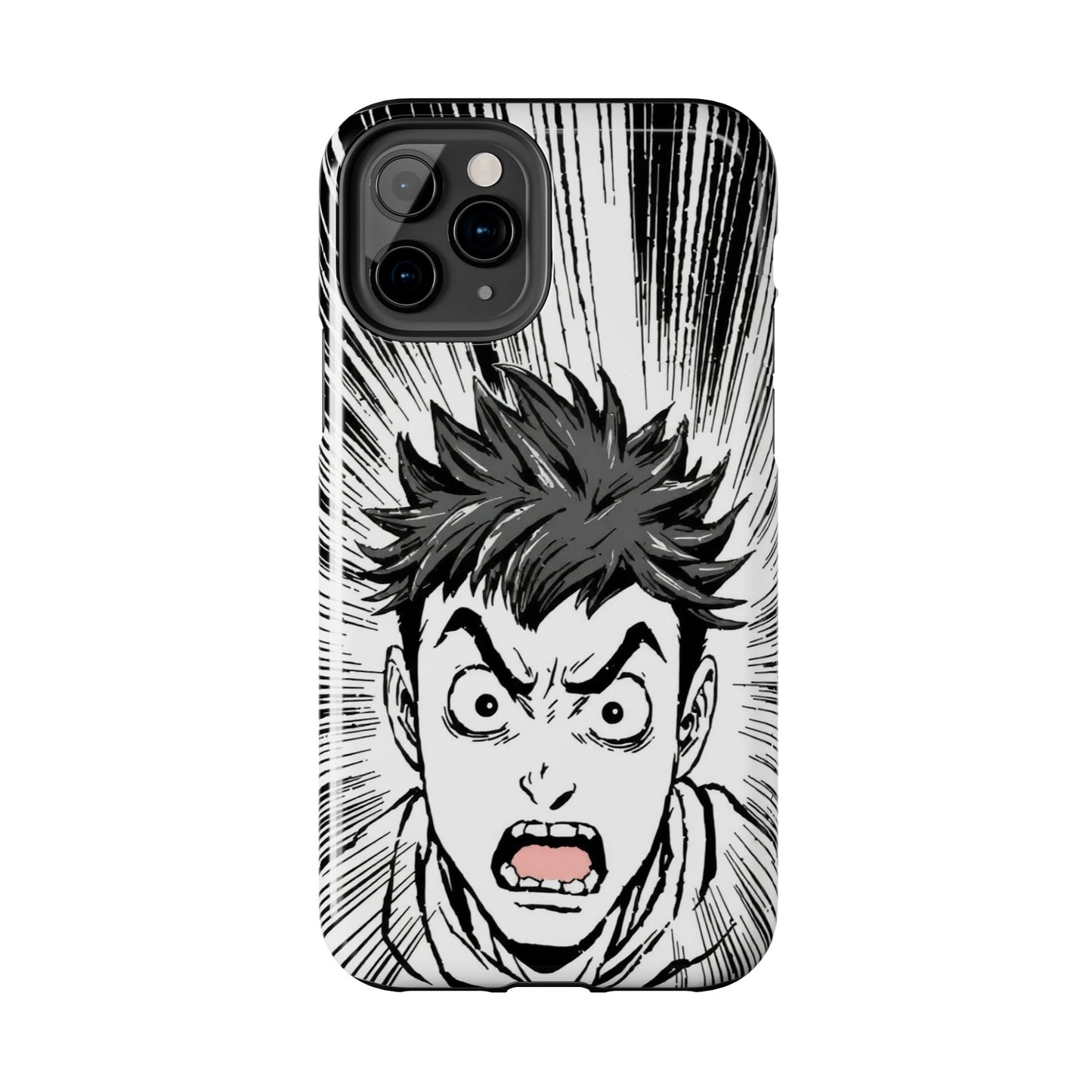 Intense Graphic Phone Case - Tough Design for Anime Fans