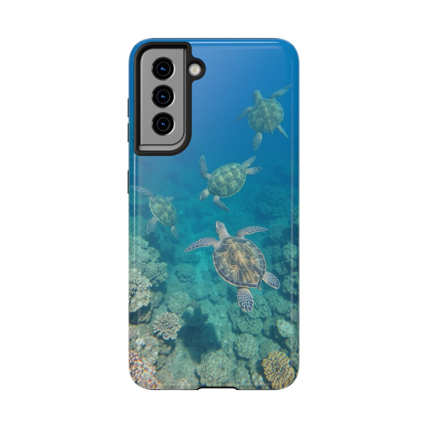 Ocean Turtle Tough Phone Cases - Durable Protection with Marine Art