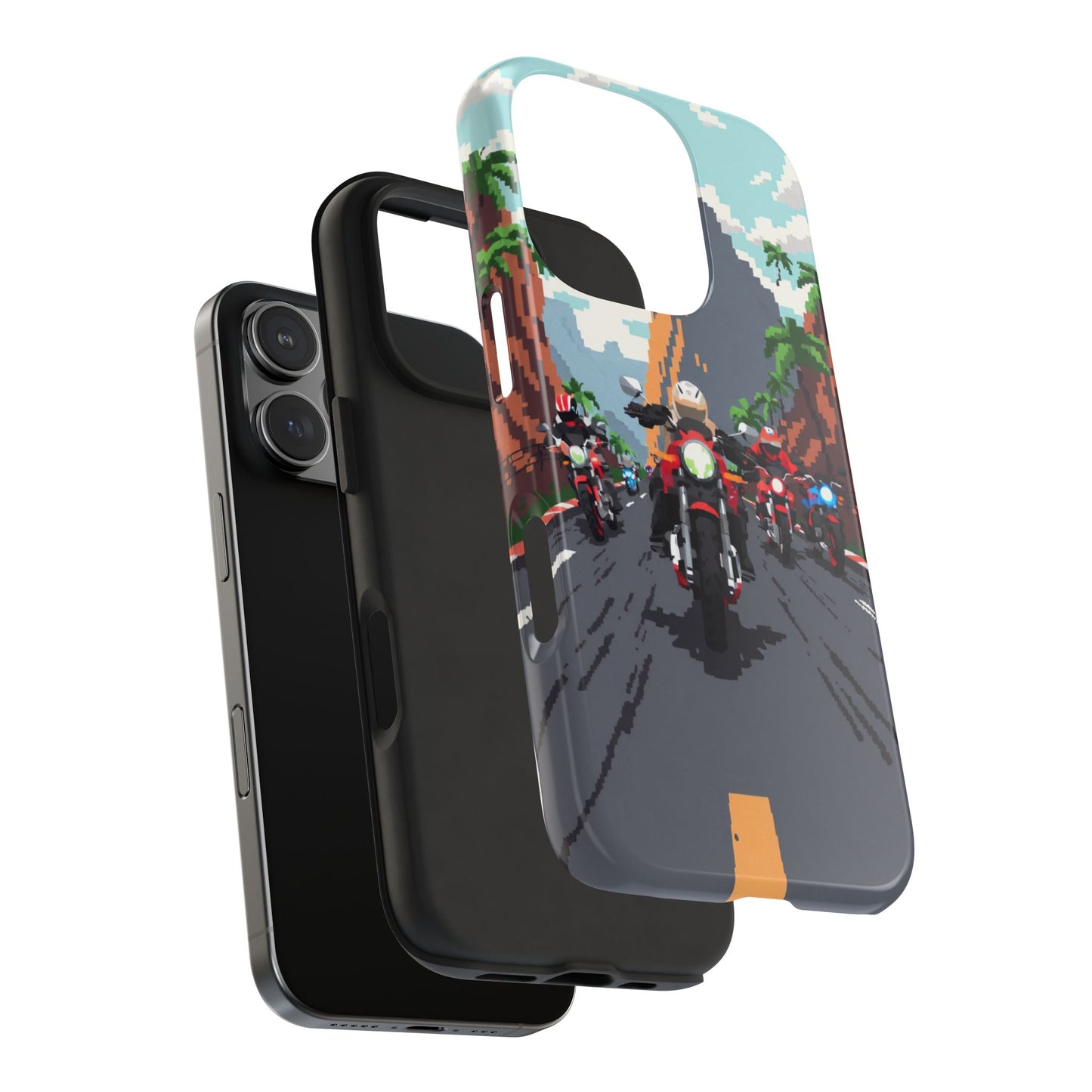 Retro Biker Tough Phone Case - Perfect for Motorcycle Lovers