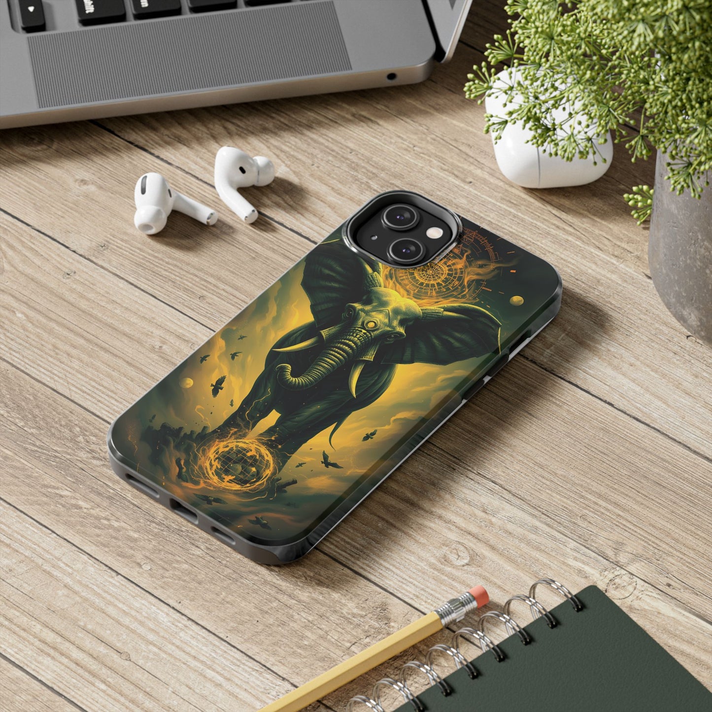 Majestic Elephant Clouds Tough Phone Case - Durable Protection with Bold Design - for iPhone