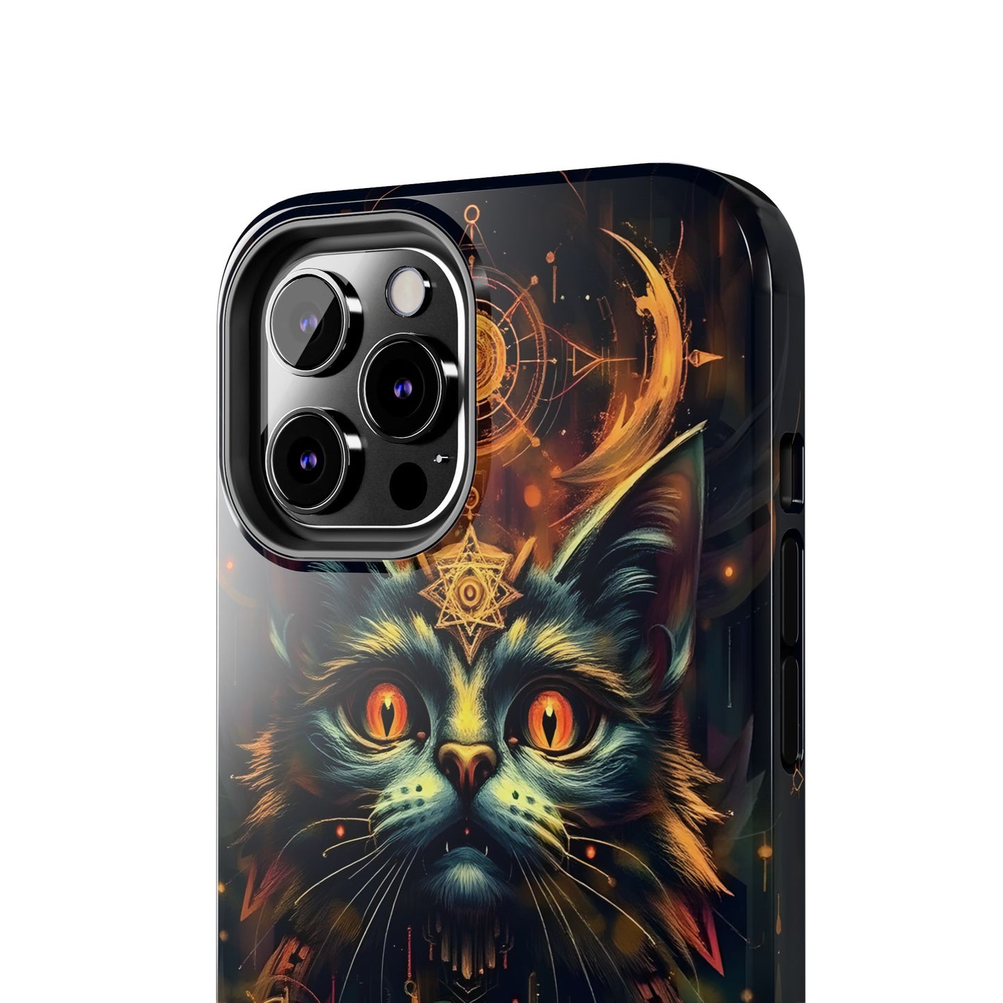Mystical Cat Queen Tough Phone Case – Unique Protection for Cat Lovers - for iPhone