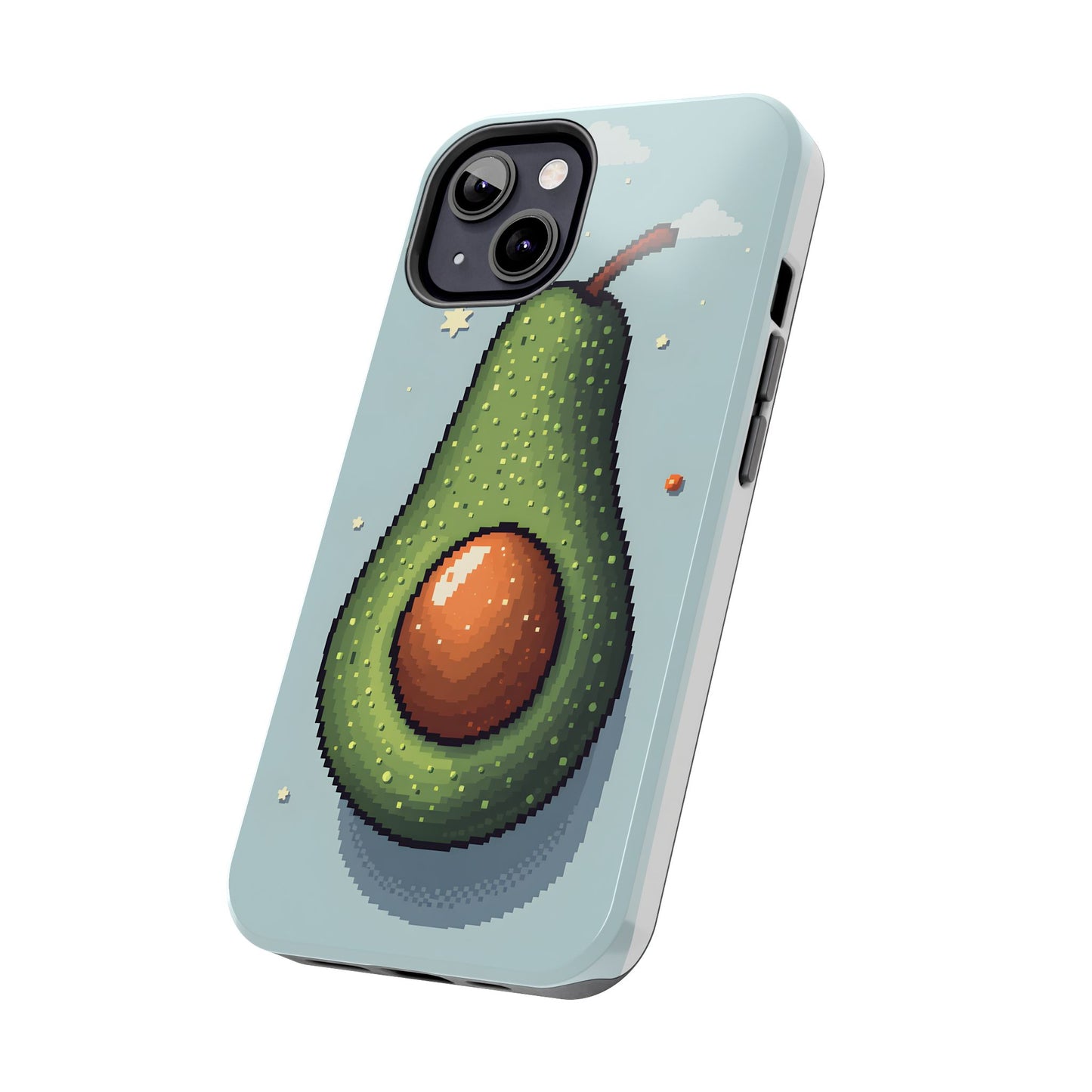 Pixel Avocado Tough Phone Case - Perfect for Foodies & Nature Lovers - for iPhone