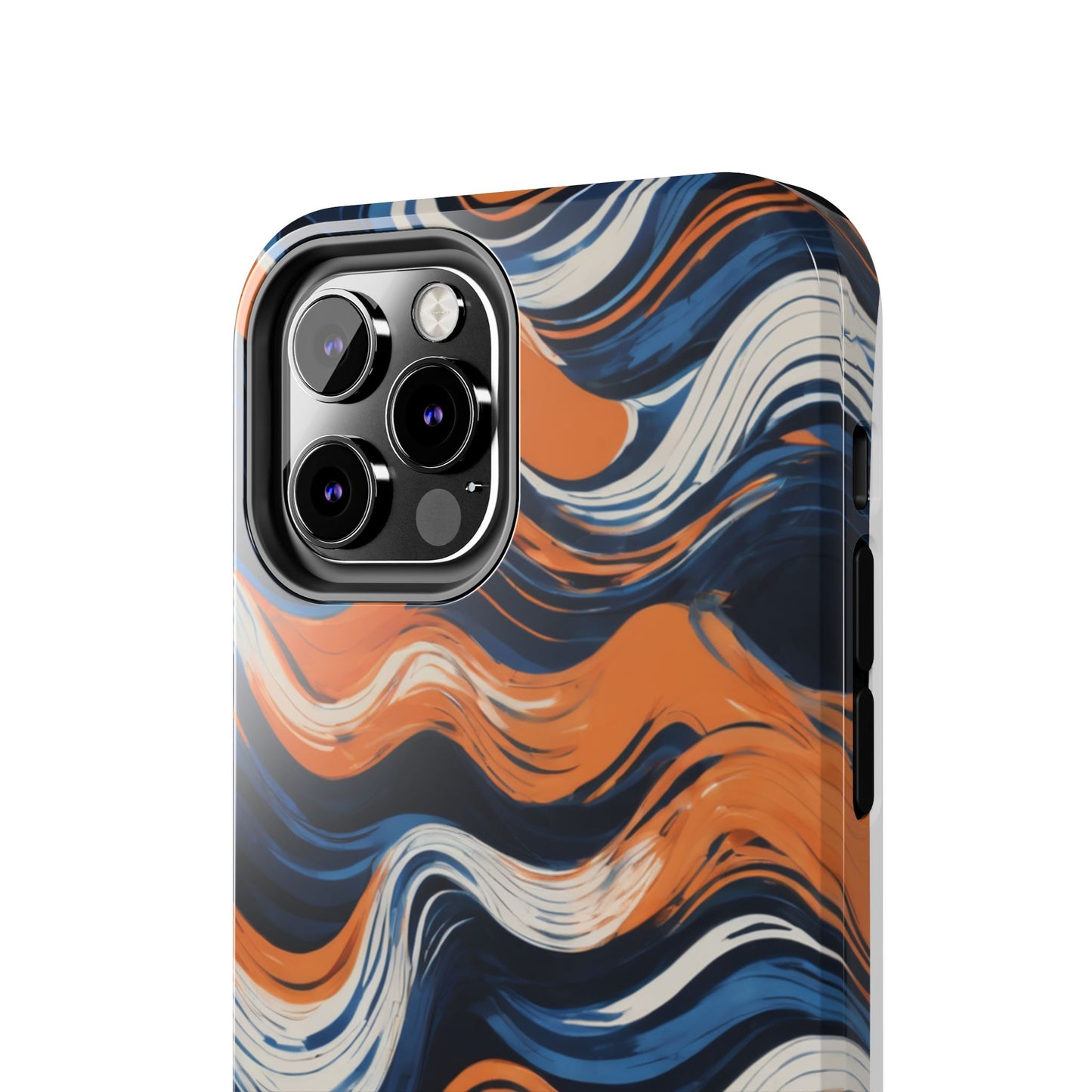 Wave Pattern Tough Phone Case - Stylish and Durable for Modern Lifestyle - for iPhone
