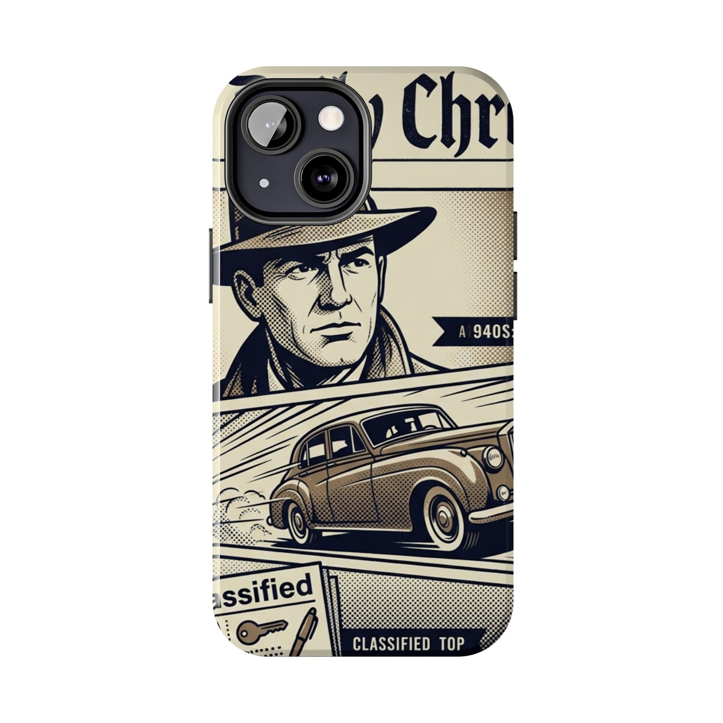 Old Newspaper Tough Phone Case