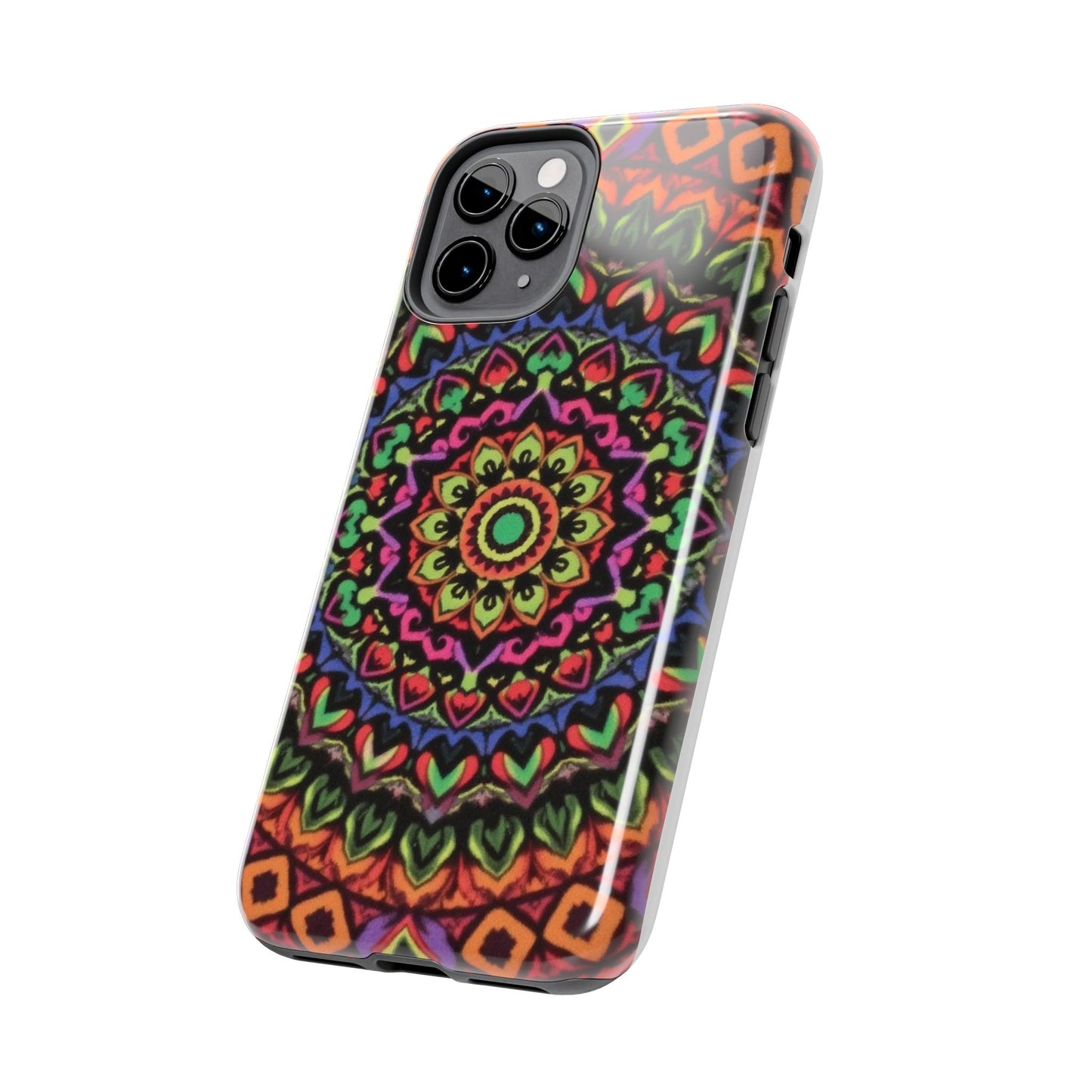 Colorful Mandala Tough Phone Case - Vibrant Designs for Trendy Protection - for iPhone