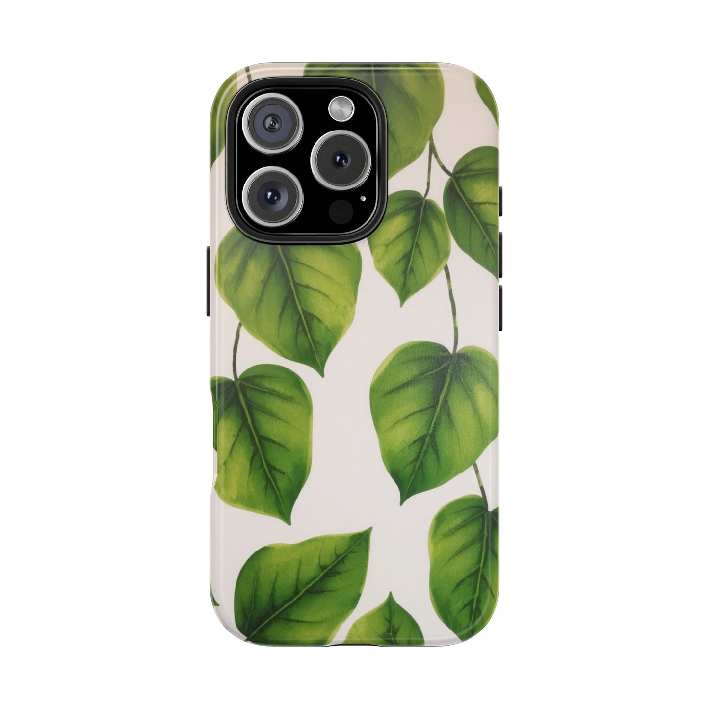 Tough Phone Cases with Green Leaf Design | Eco-Friendly Protection for Nature Lovers
