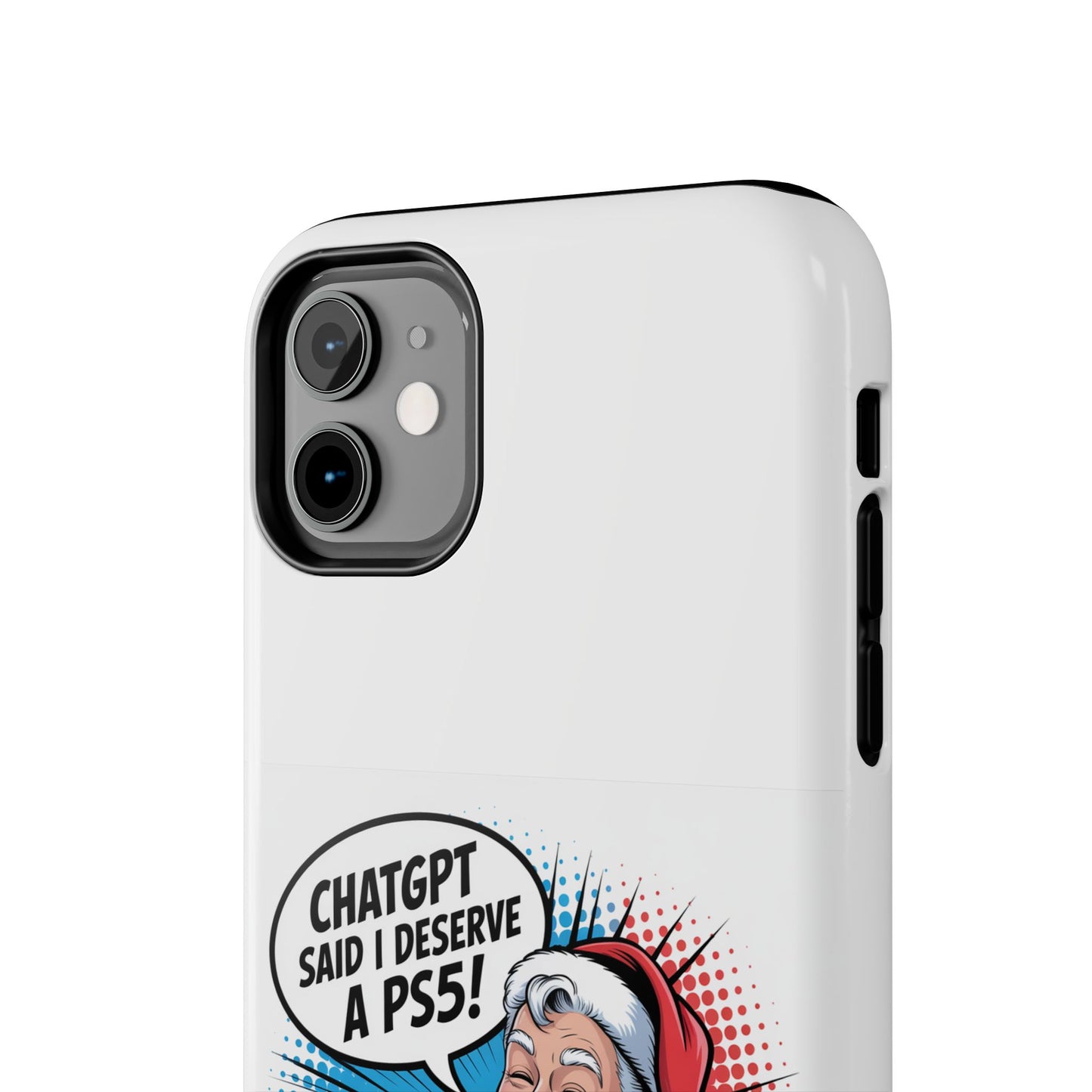 Santa Laughing  Phone Case - "CHATGPT Said I Deserve A PS5!"