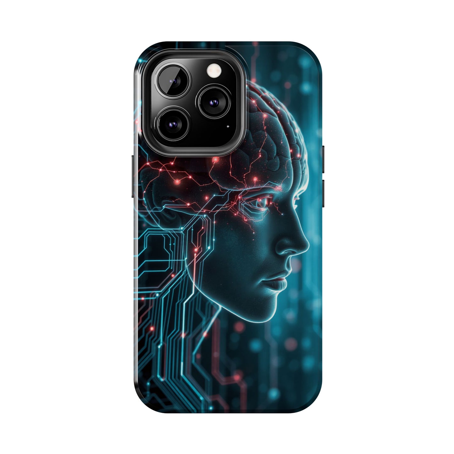 Futuristic Brain Design Tough Phone Case