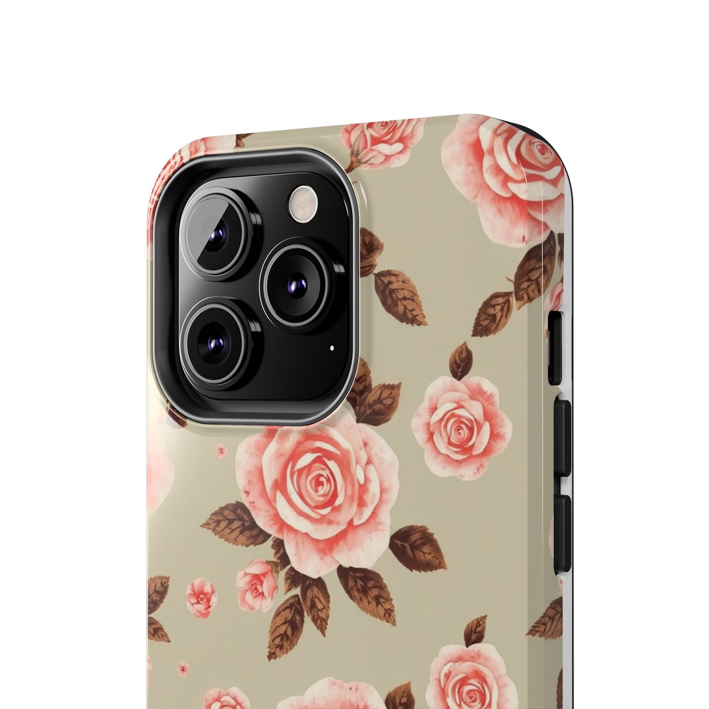 Elegant Floral Tough Phone Case for Stylish Protection - for iPhone