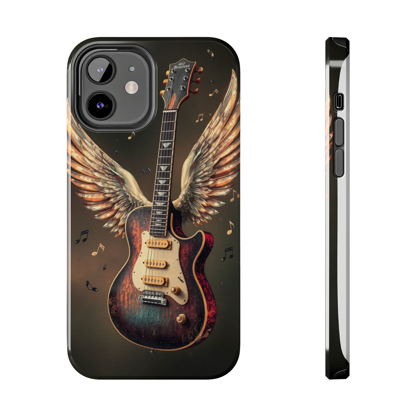Inspirational Guitar Wing Phone Case - Tough Protection for Music Lovers