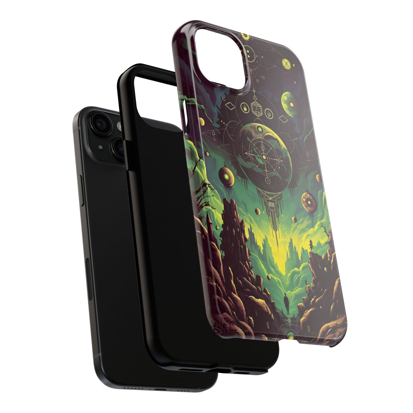 Cosmic Adventure Tough Phone Case - Galaxy Design for Space Enthusiasts - for iPhone