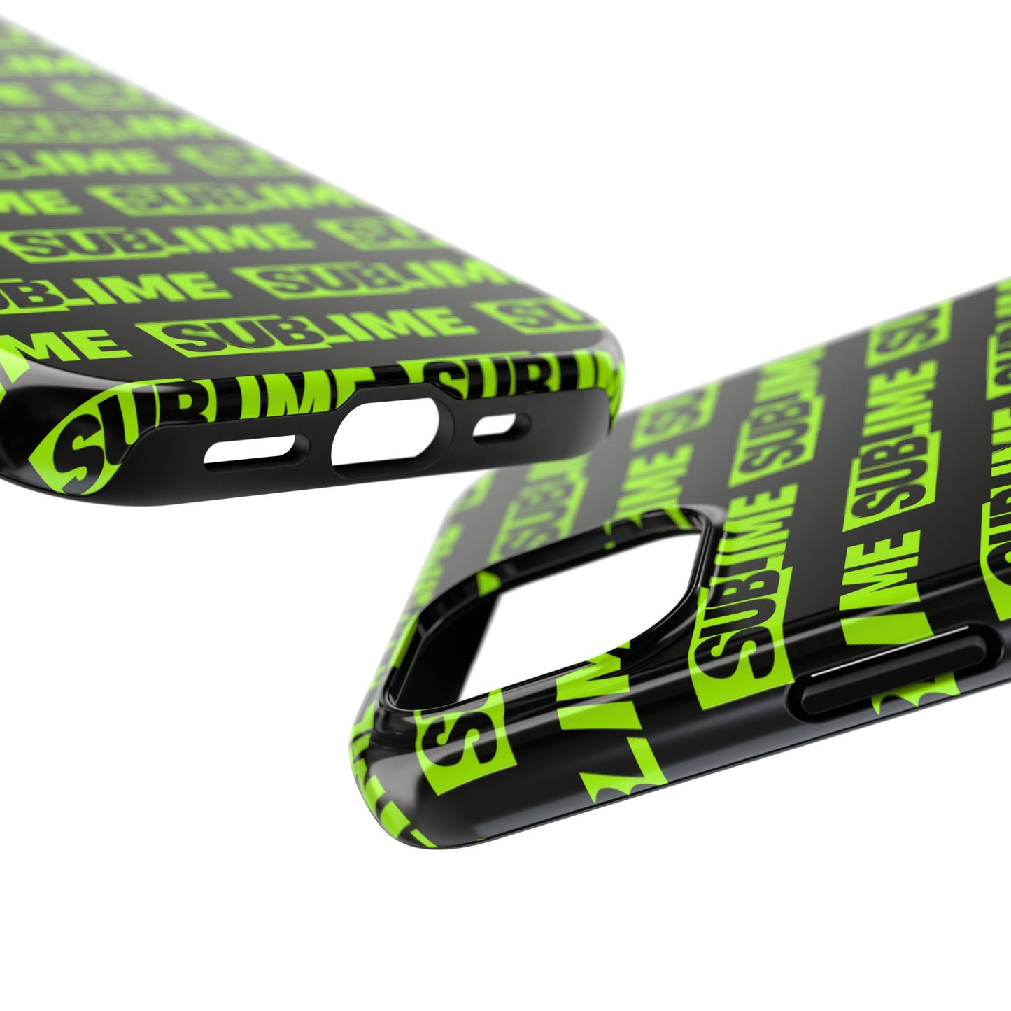Sublime Text Pattern Tough Phone Case - Vibrant Protective Cover for iPhone