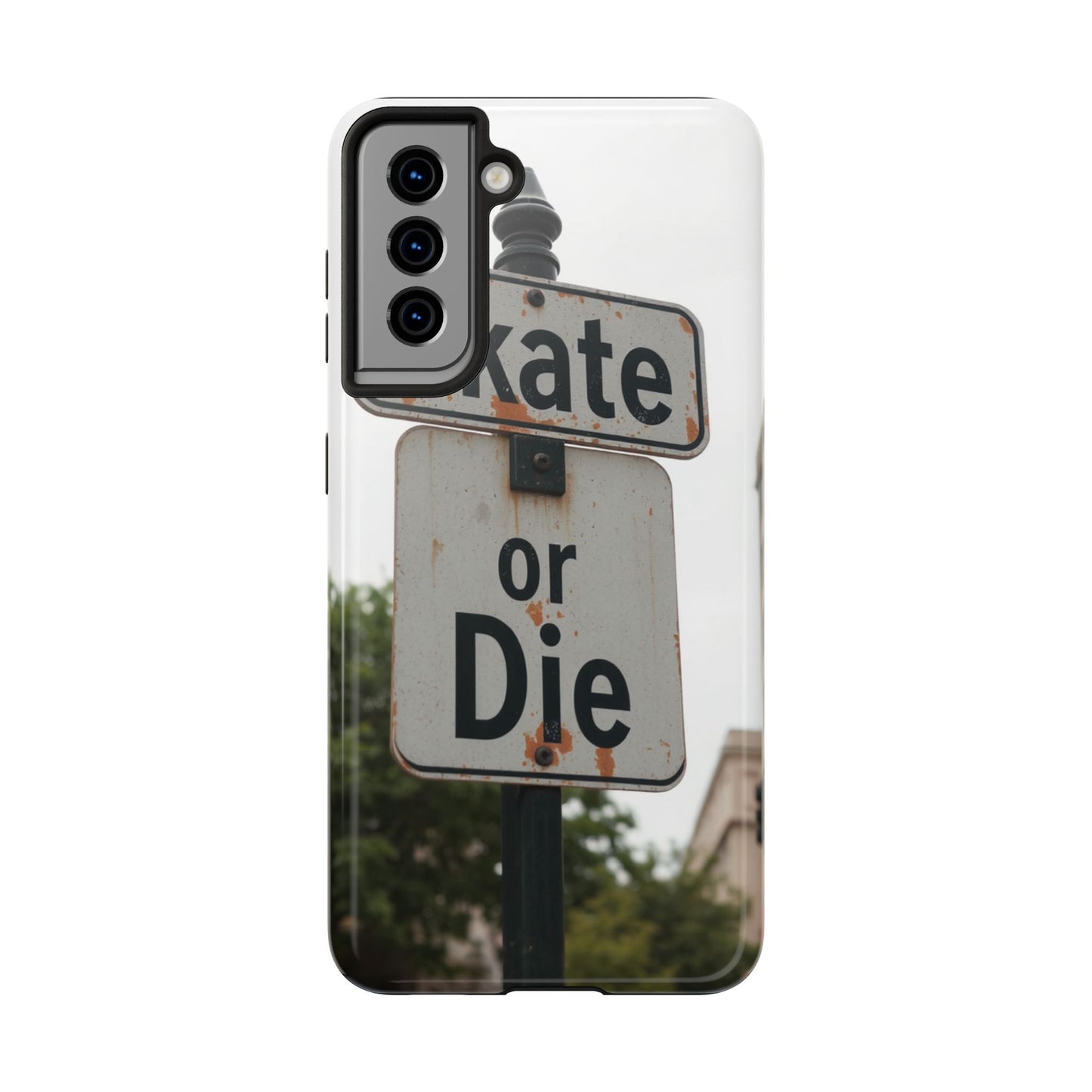Skate or Die Tough Phone Case - Durable Protection for Skaters