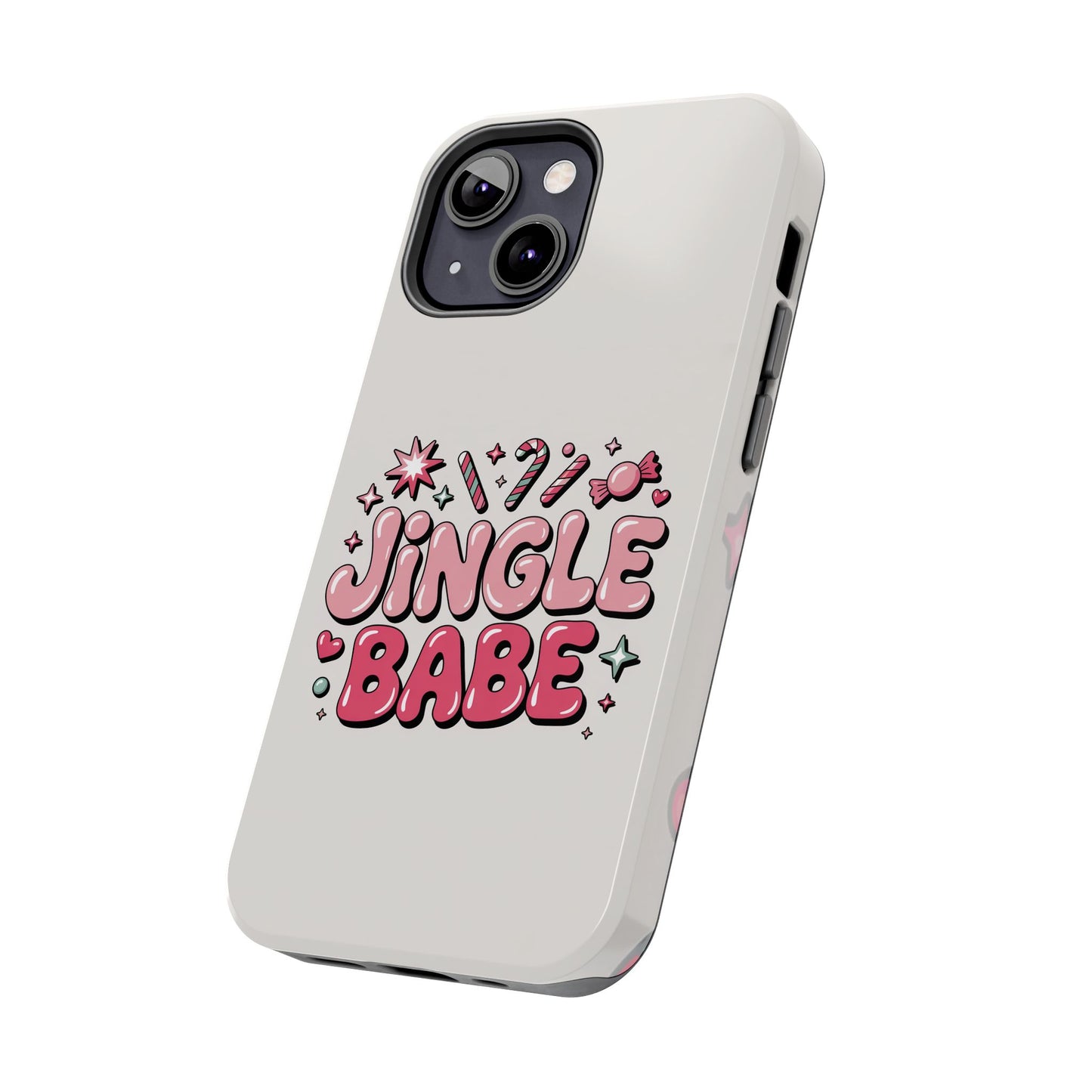 Jingle Babe Tough Phone Case - Festive Holiday Protection for Your iPhone