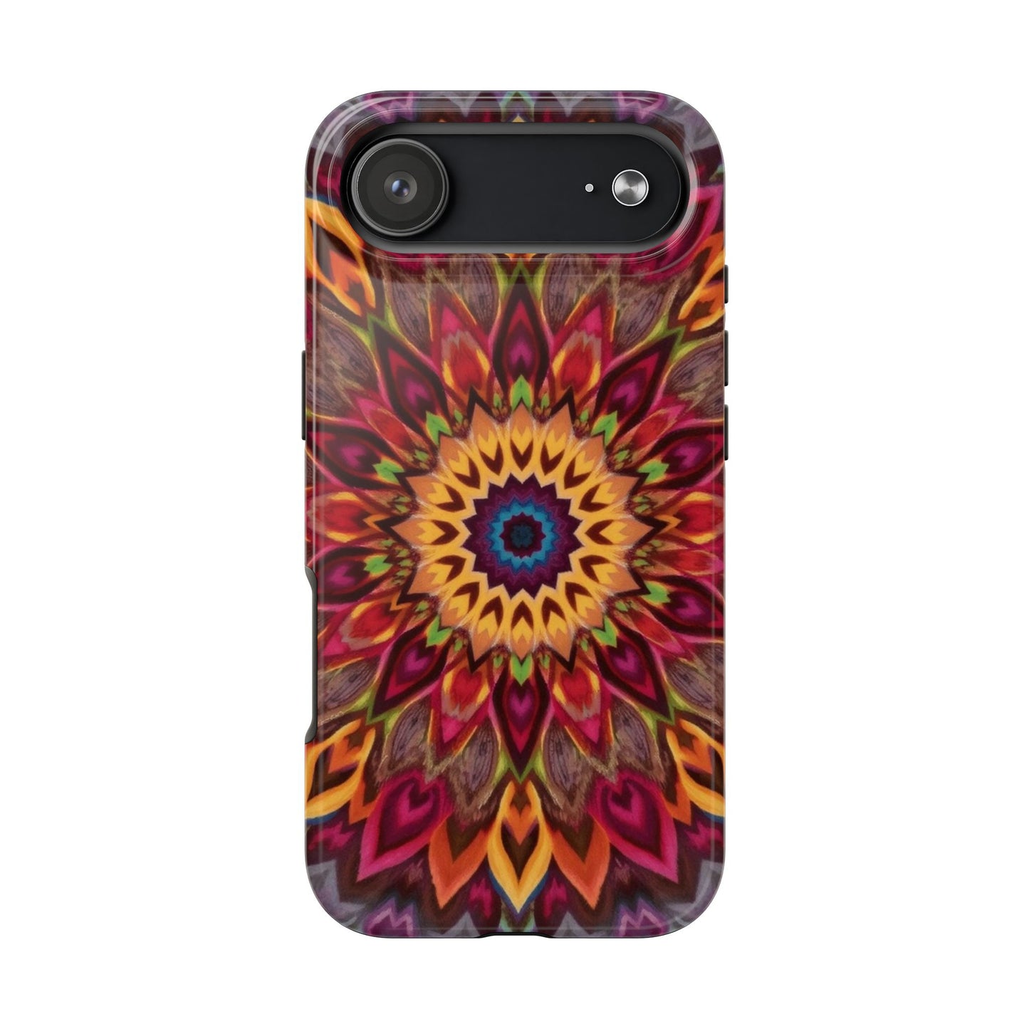 Vibrant Floral Mandala Tough Phone Case | Stylish and Durable Protection - for iPhone
