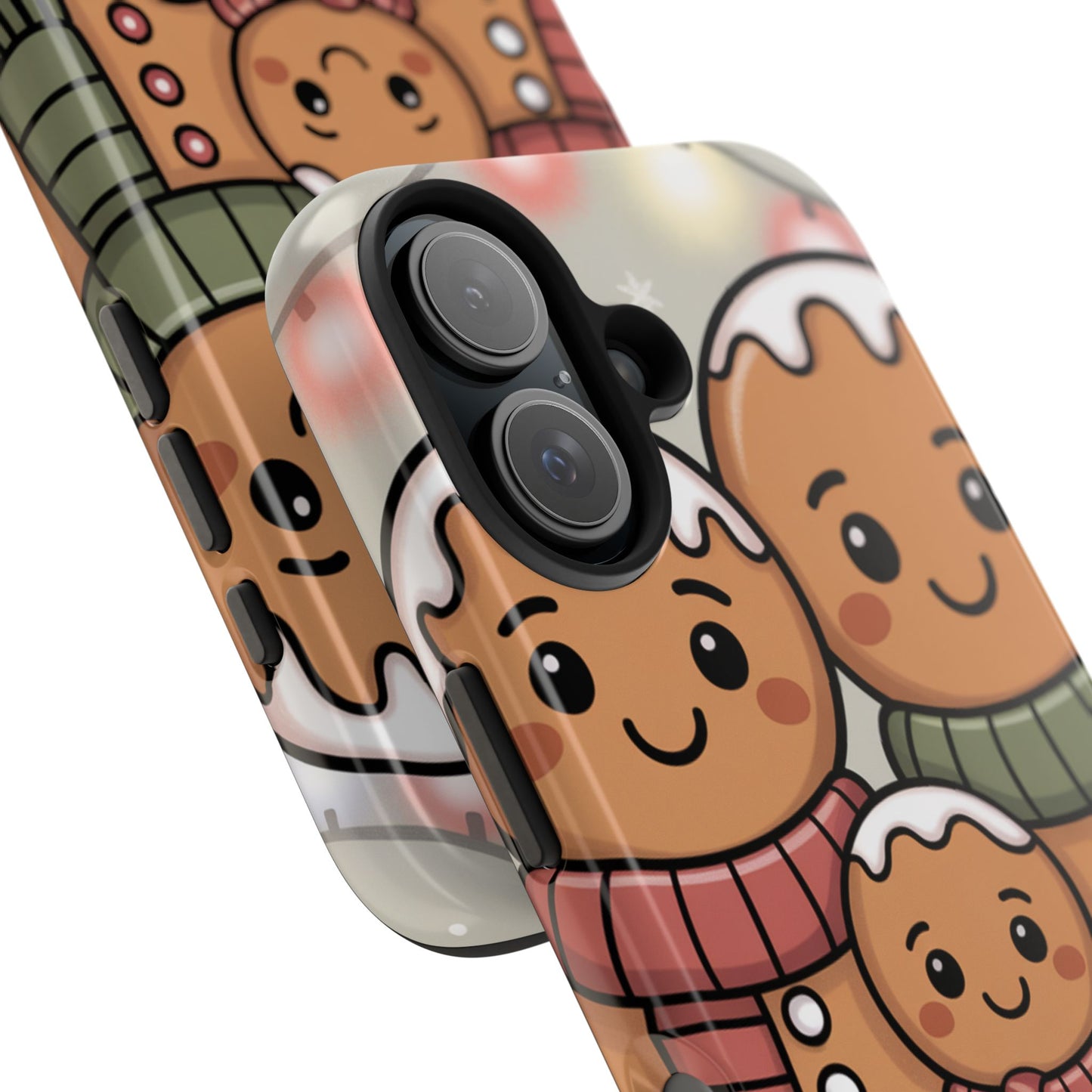 Gingerbread Cartoon Family Tough Phone Case – Festive Holiday Protection