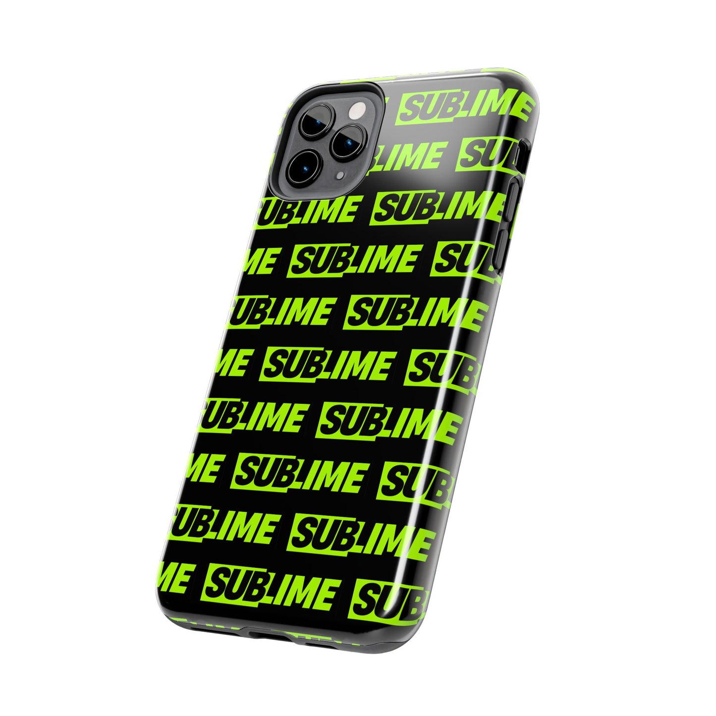 Sublime Text Pattern Tough Phone Case - Vibrant Protective Cover for iPhone