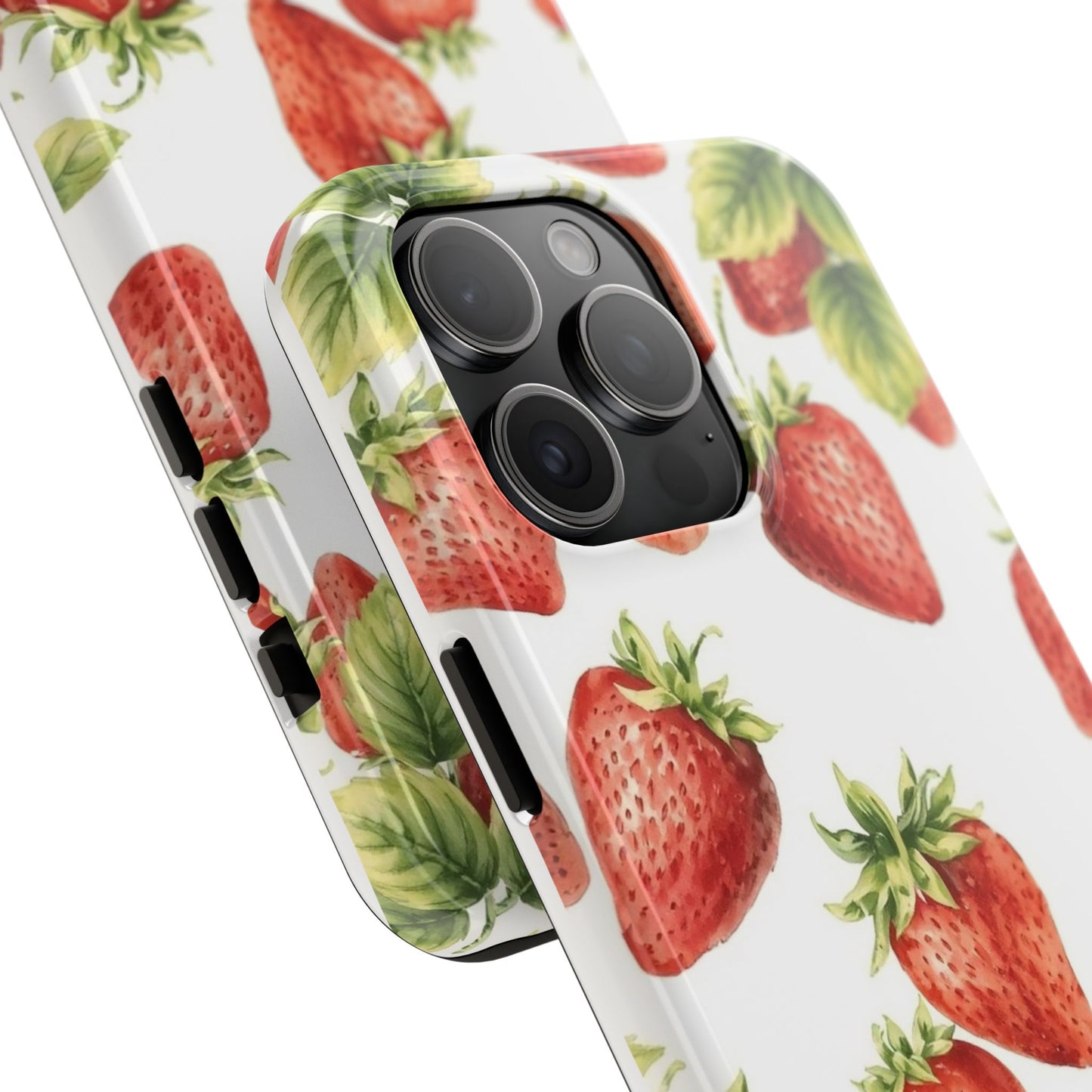 Strawberry Tough Phone Case - Durable Protection with a Fresh Design - for iPhone