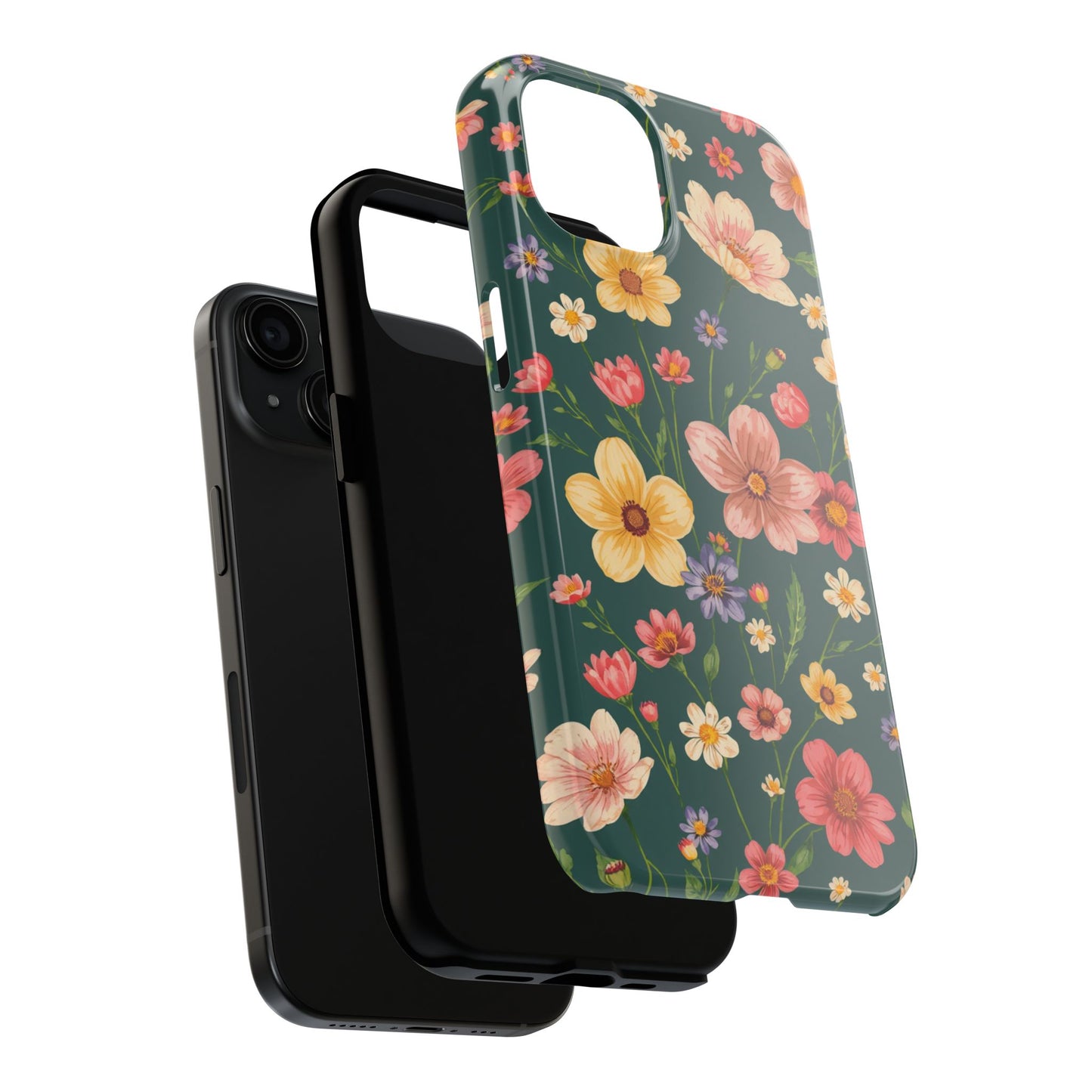 Vintage Spring Flowers Tough Phone Case - Durable Protection for iPhone