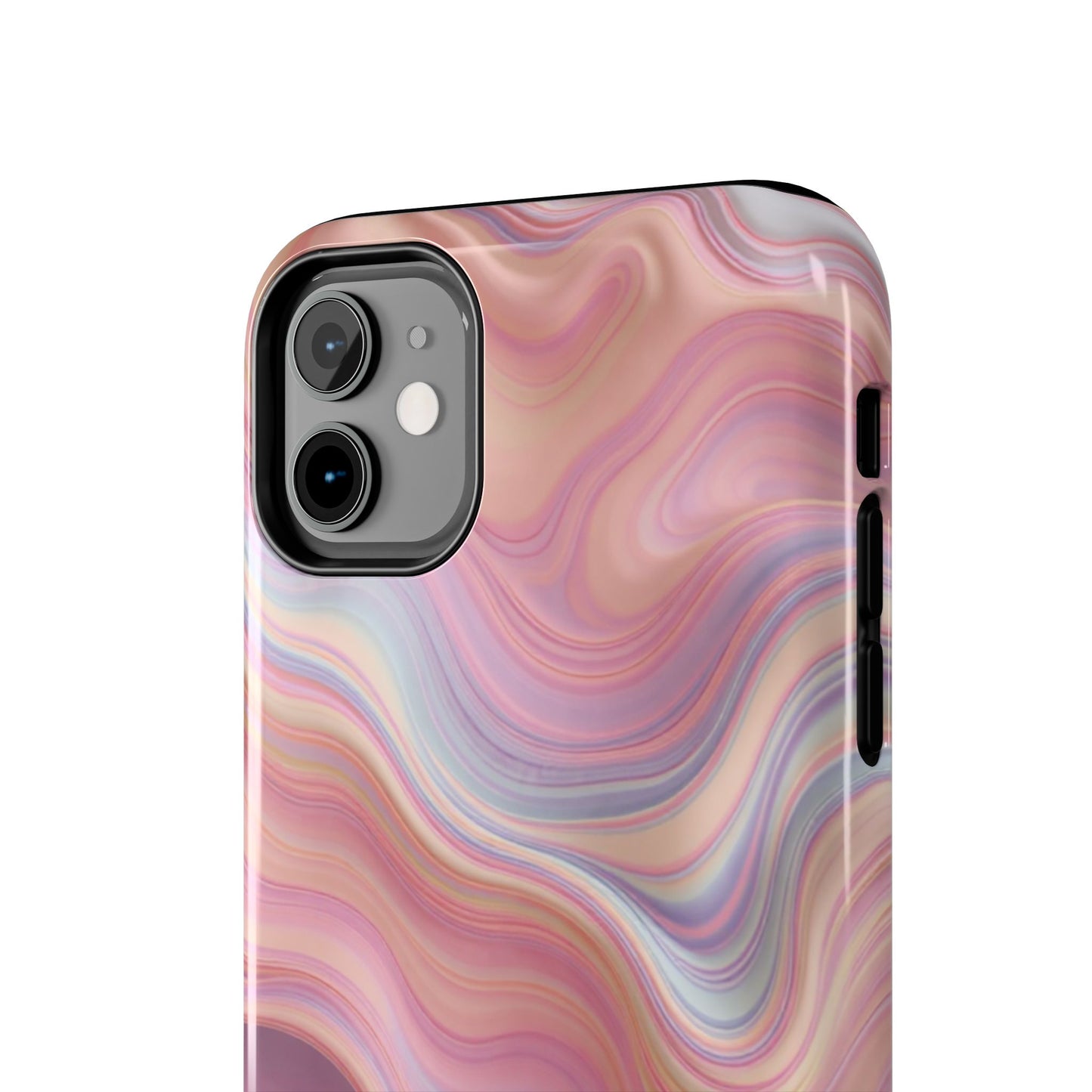 Stylish Tough Phone Cases - Abstract Pink Marble Design