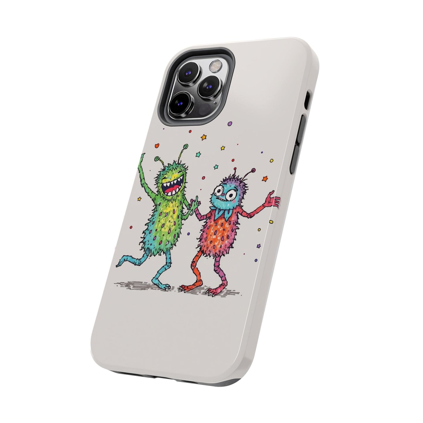 Colorful Monster Tough Phone Case - Fun and Playful Design