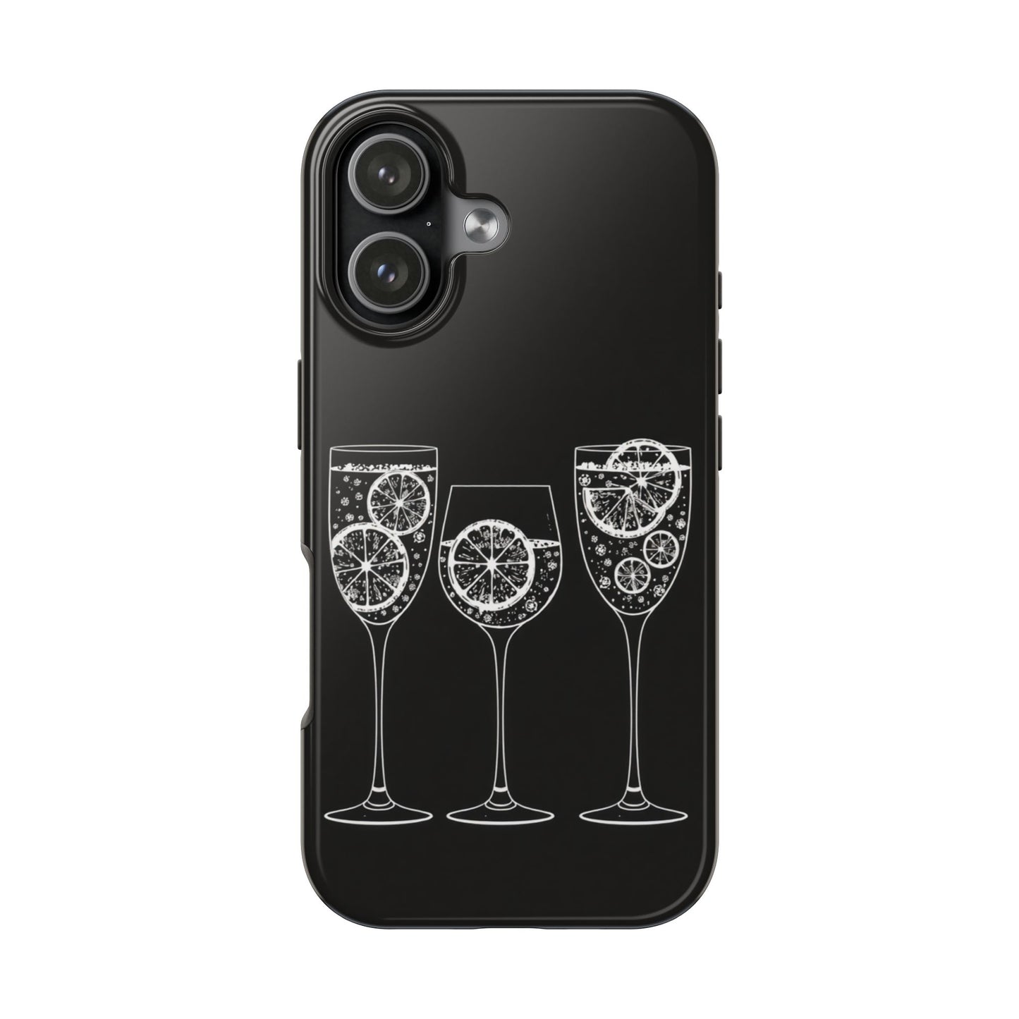 Stylish Tough Phone Cases with Citrus Glass Design, Protective Cases for Parties, Summer Events, and Everyday Use