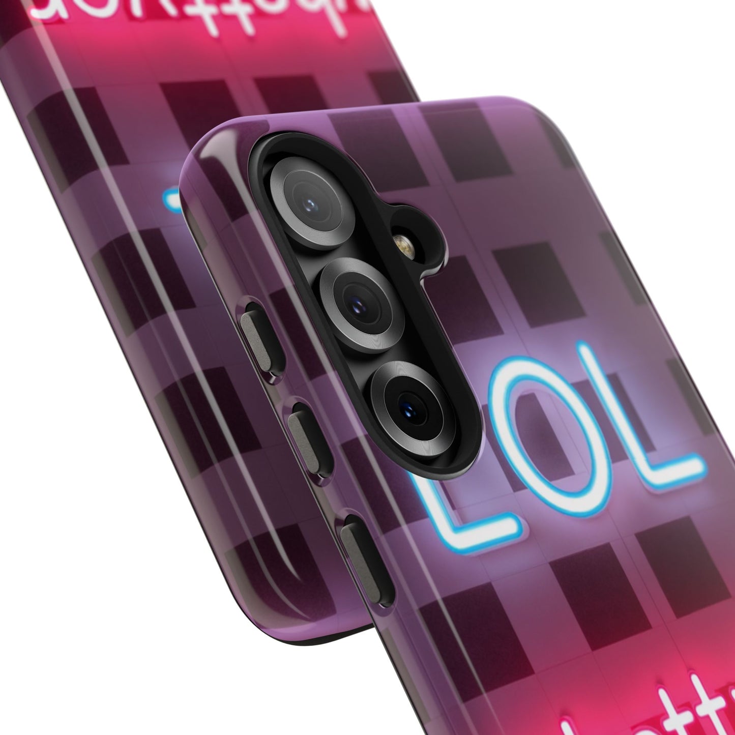 Neon Vibe Tough Phone Case - 'LOL Whatevr' Design for Trendsetters