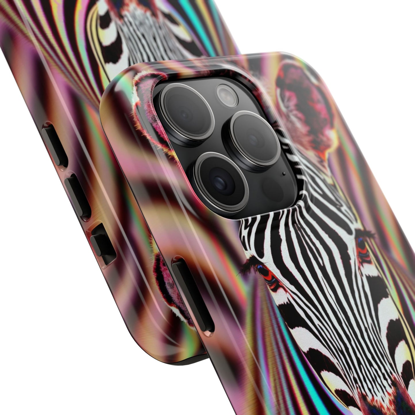Vibrant Zebra Tough Phone Case - Unique Animal Design for Wild Spirit