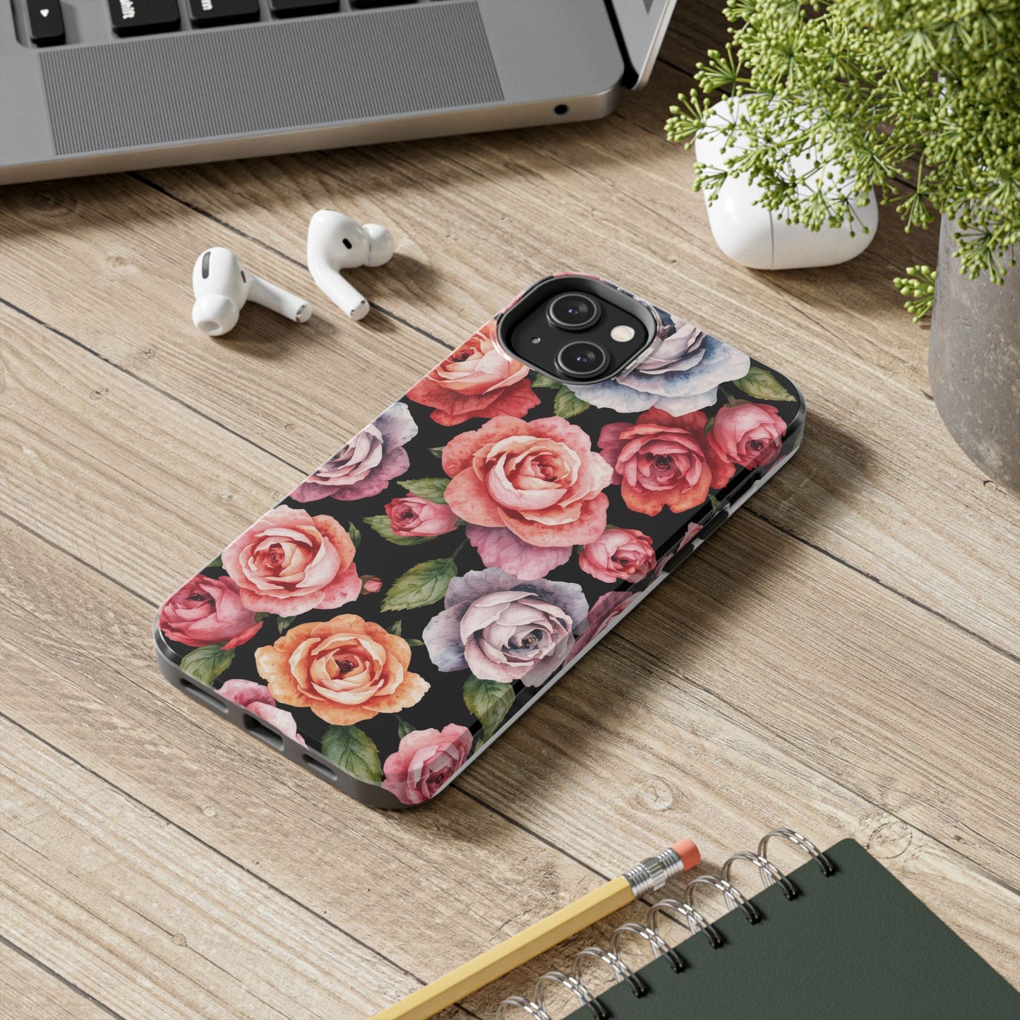 Elegant Floral Tough Phone Case - Perfect for Nature Lovers - for iPhone