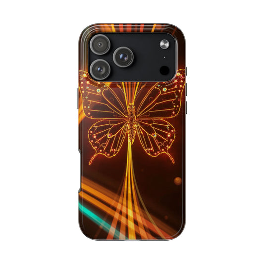 Elegant Butterfly Tough Phone Case - Stylish Protection for Nature Lovers