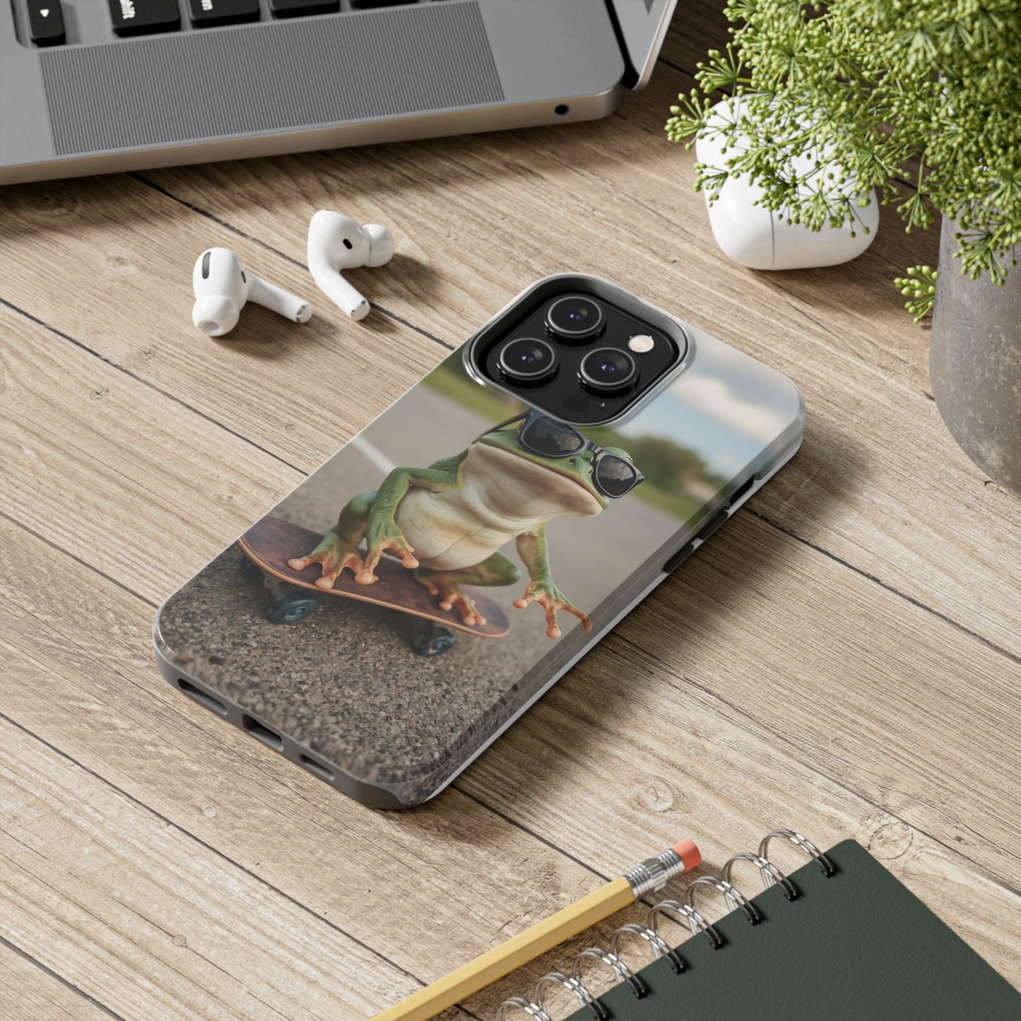 Cool Frog Skateboard Phone Case - Tough and Stylish Protection