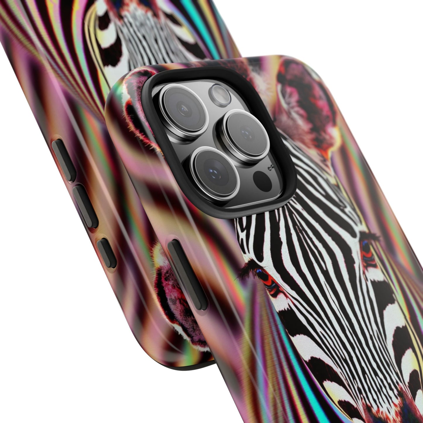 Vibrant Zebra Tough Phone Case - Unique Animal Design for Wild Spirit