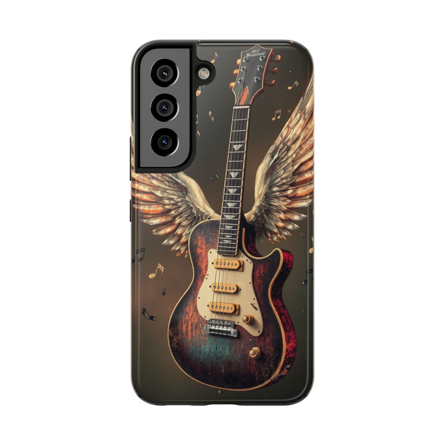 Inspirational Guitar Wing Phone Case - Tough Protection for Music Lovers