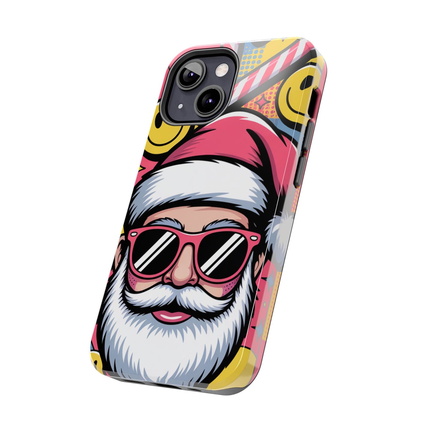 Pop Art Santa Sunglasses Tough Phone Case for Holiday Vibes