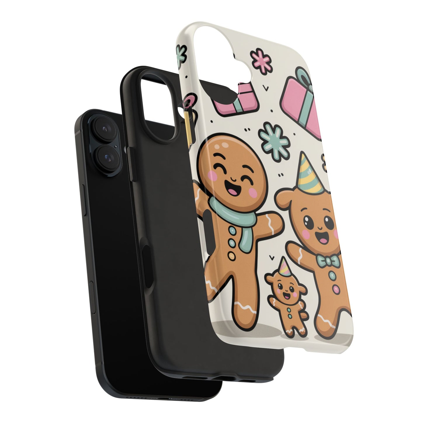 Gingerbread Family Dancing Holiday Phone Case