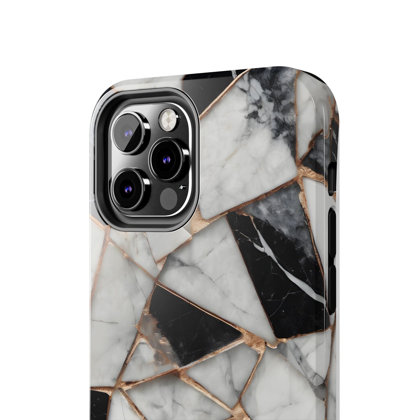 Elegant Marble Tough Phone Case - Stylish Protection for iPhone