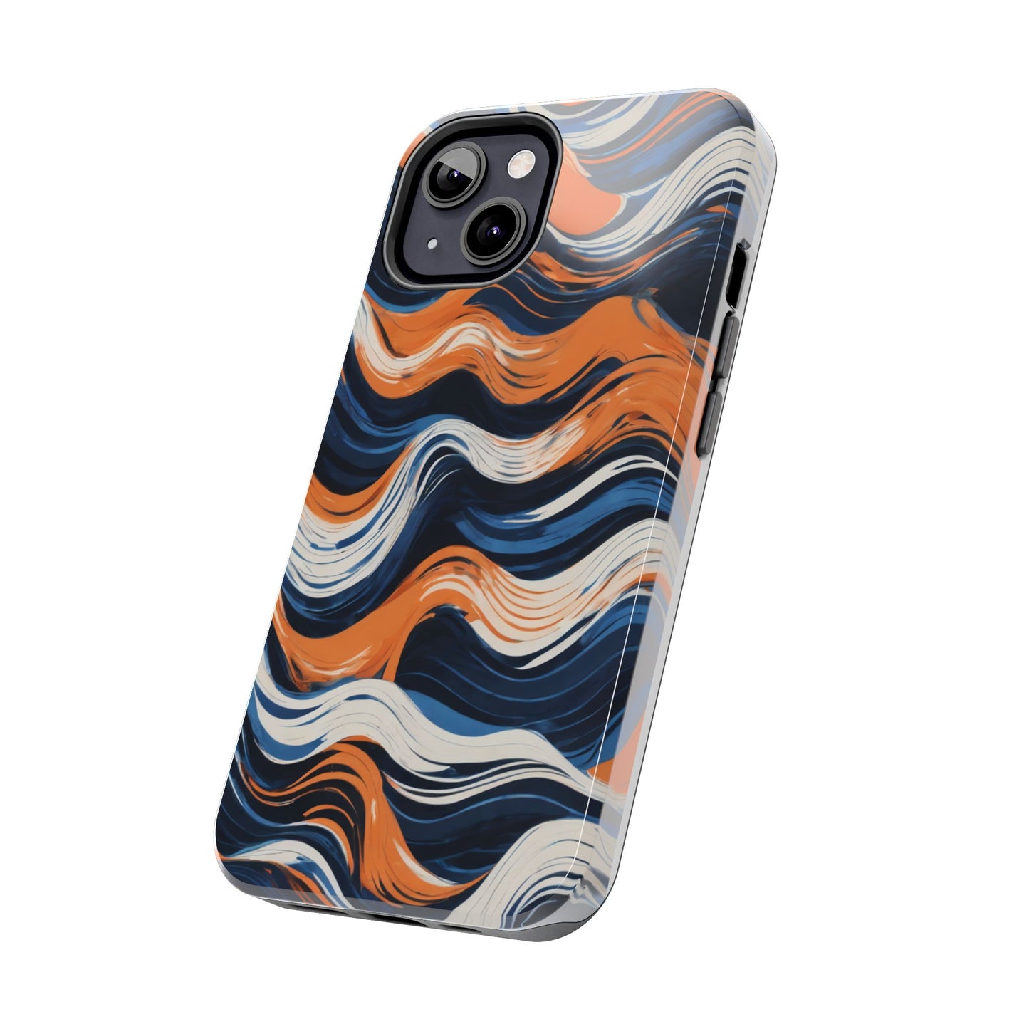Wave Pattern Tough Phone Case - Stylish and Durable for Modern Lifestyle - for iPhone