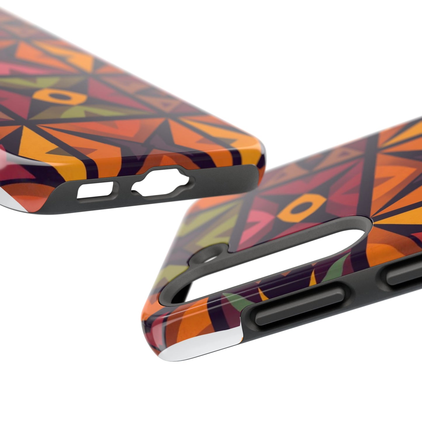 Vibrant Tribal Geometric Tough Phone Case - Colorful Protection for Your iPhone